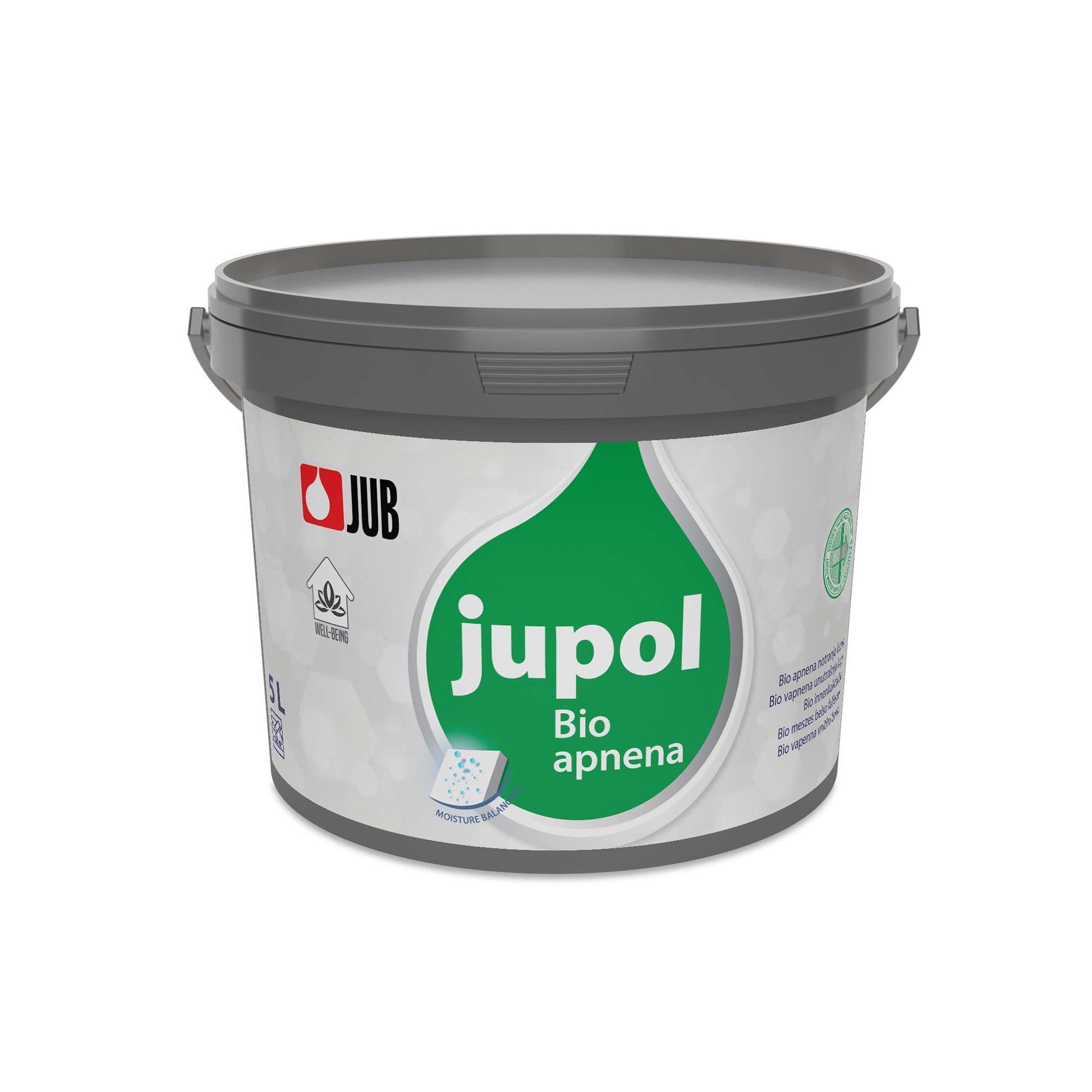 JUB JUPOL Bio biela vápenná interiérová farba na stenu 5 l
