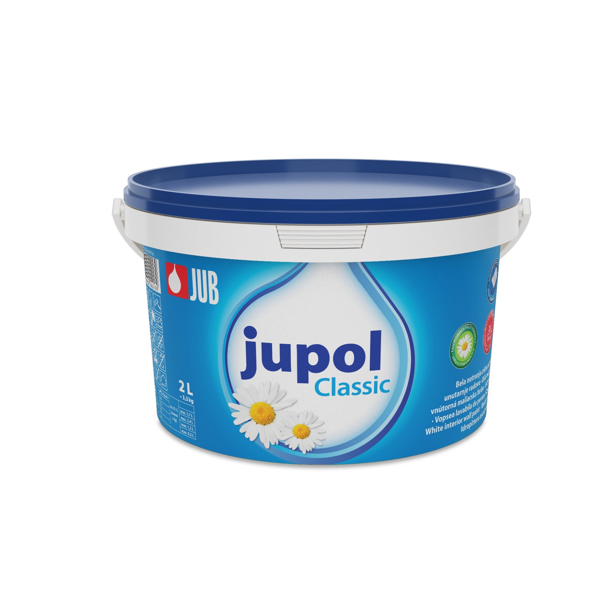 JUB JUPOL Classic biela interiérová maliarska farba na stenu 15 l