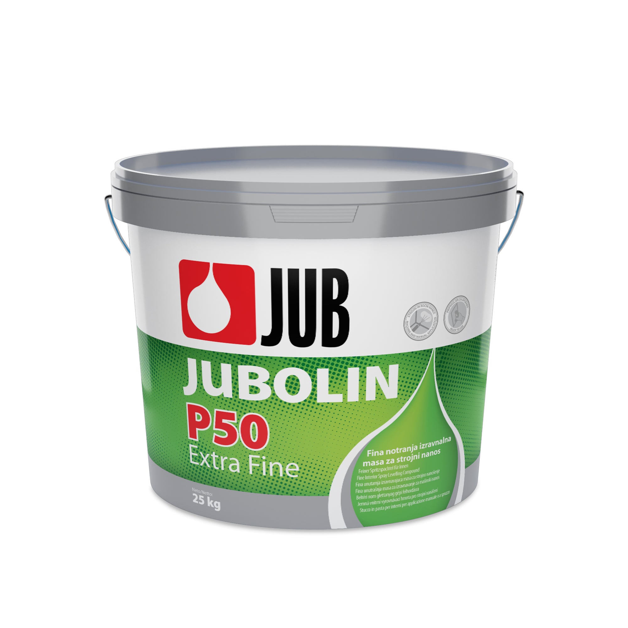 JUB JUBOLIN P50 Extra Fine biely disperzný extra jemný stierkový tmel na stenu 25 kg