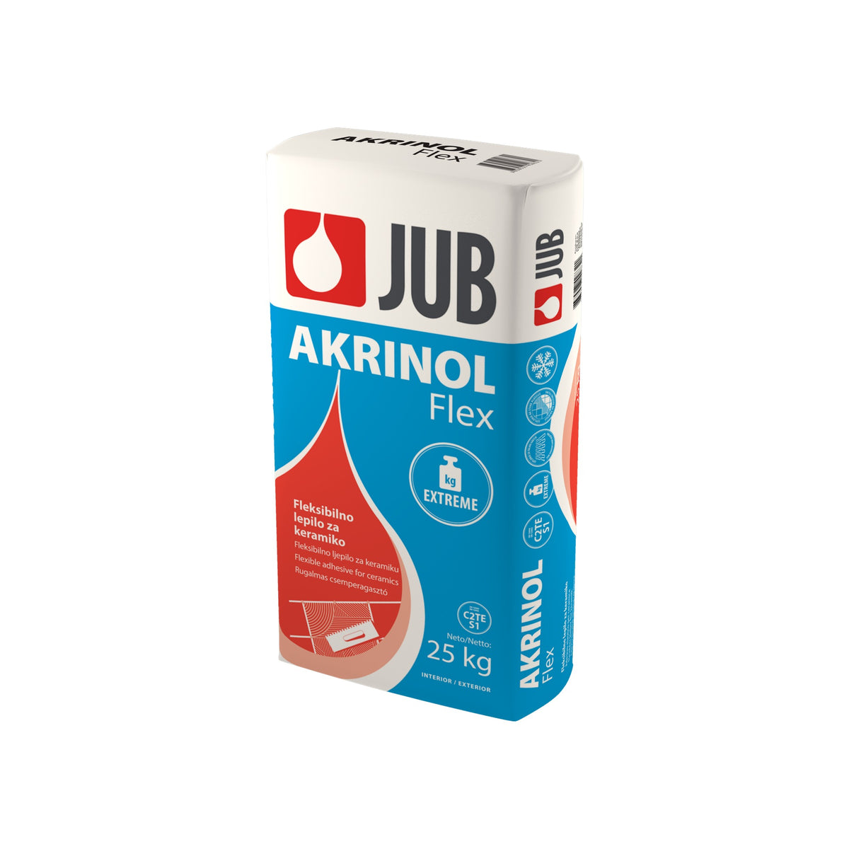 JUB AKRINOL Flex flexibilné lepidlo na keramické obklady a dlažby 25 kg