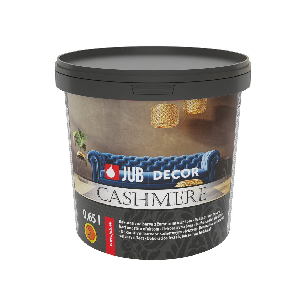 JUB DECOR Cashmere dekoratívna farba so zamatovým efektom 0.65 l