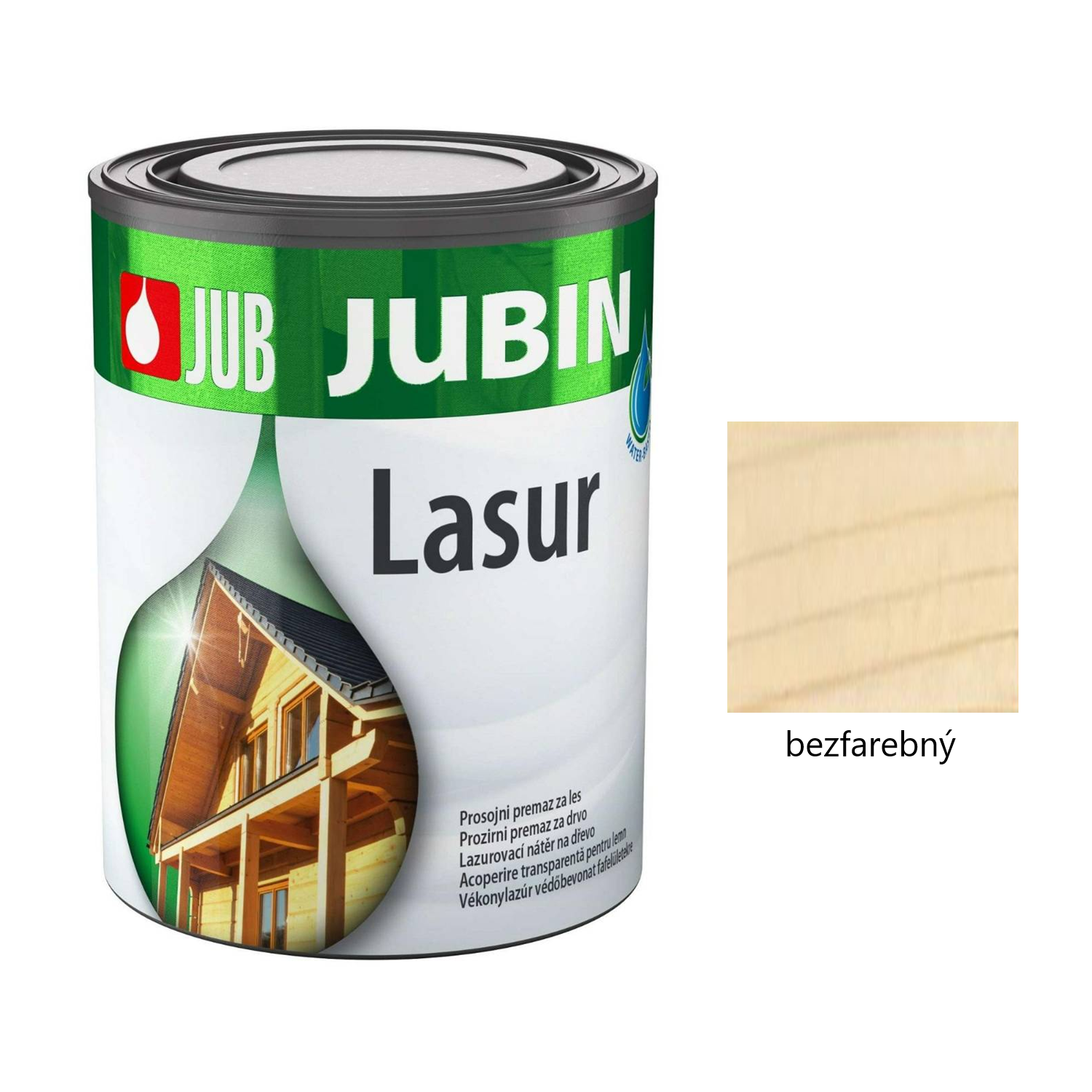 JUB JUBIN Lasur hrubovrstvá lazúra na drevo - bezfarebný