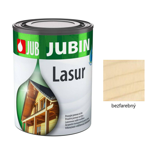 JUB JUBIN Lasur hrubovrstvá lazúra na drevo - bezfarebný