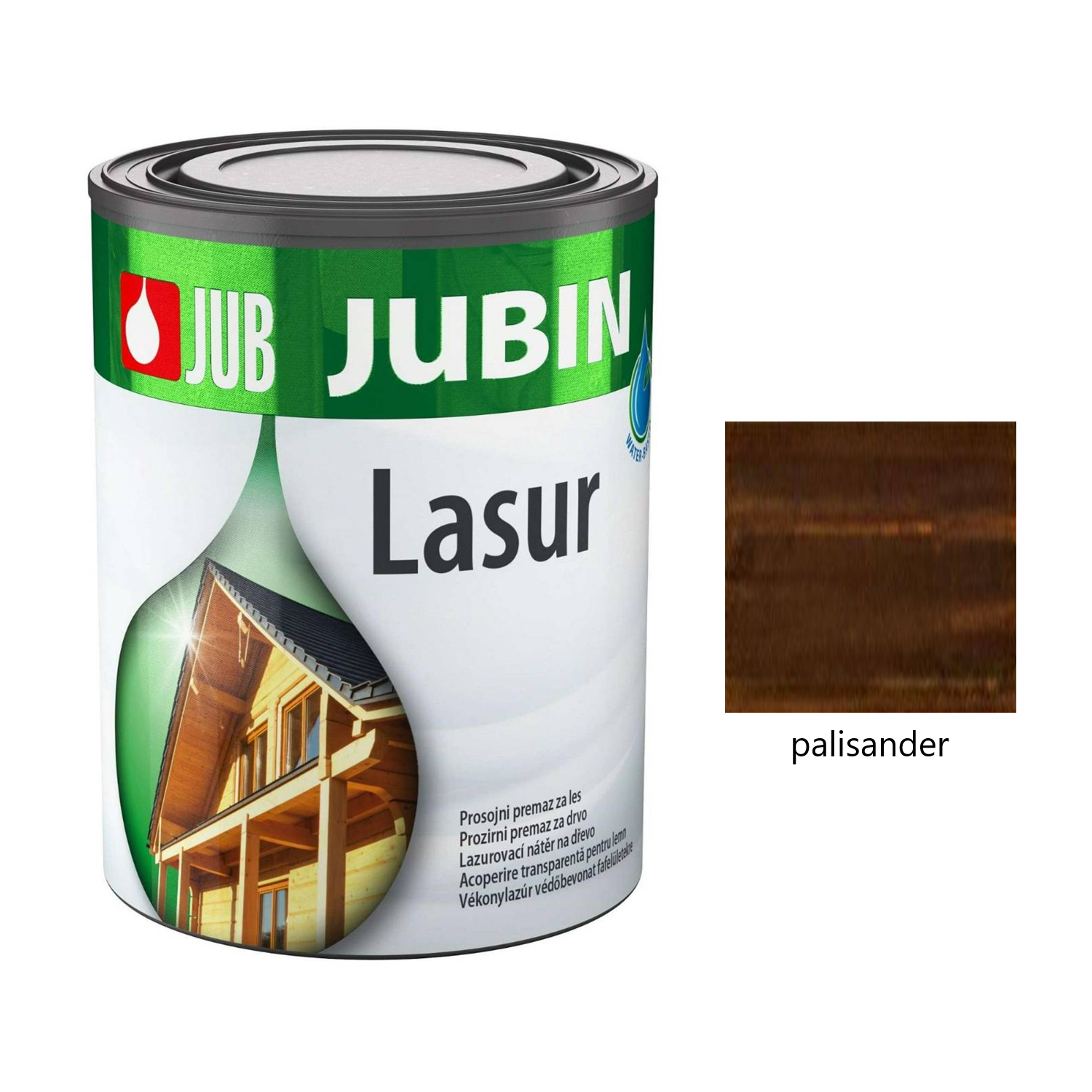 JUB JUBIN Lasur hrubovrstvá lazúra na drevo - palisander
