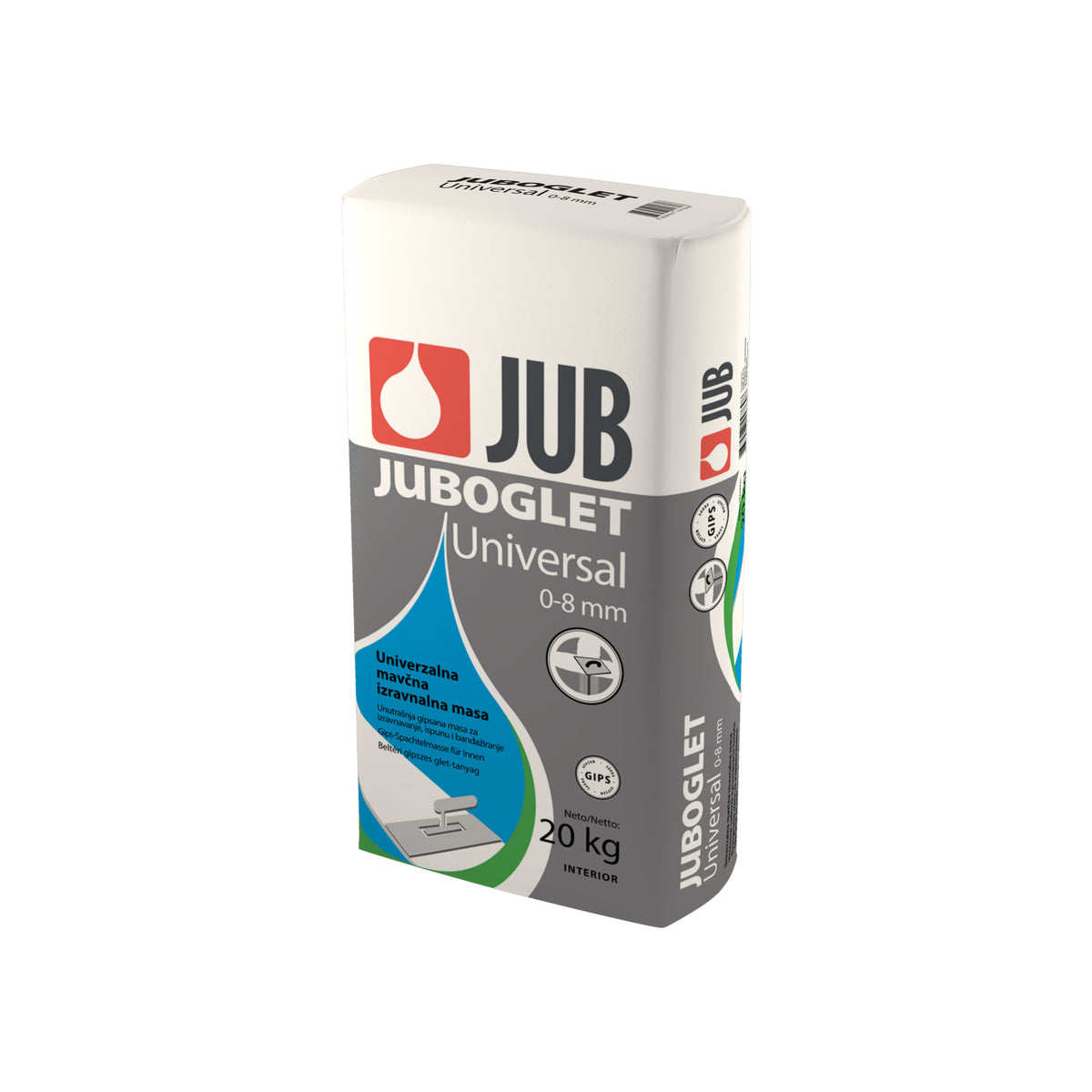 JUB JUBOGLET Universal 0-8 vnútorná prášková vyrovnávacia hmota 20 kg