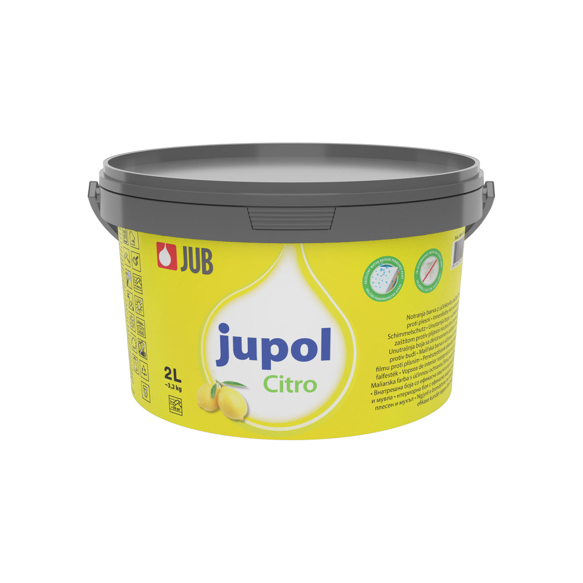 JUB JUPOL Citro biela interiérová protiplesňová farba 2 l