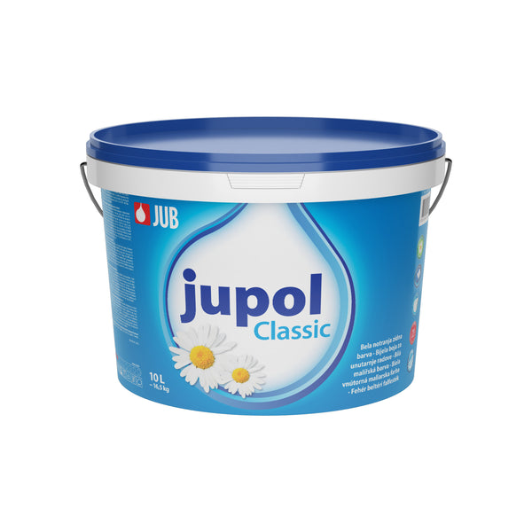 JUB JUPOL Classic biela interiérová maliarska farba na stenu 10 l