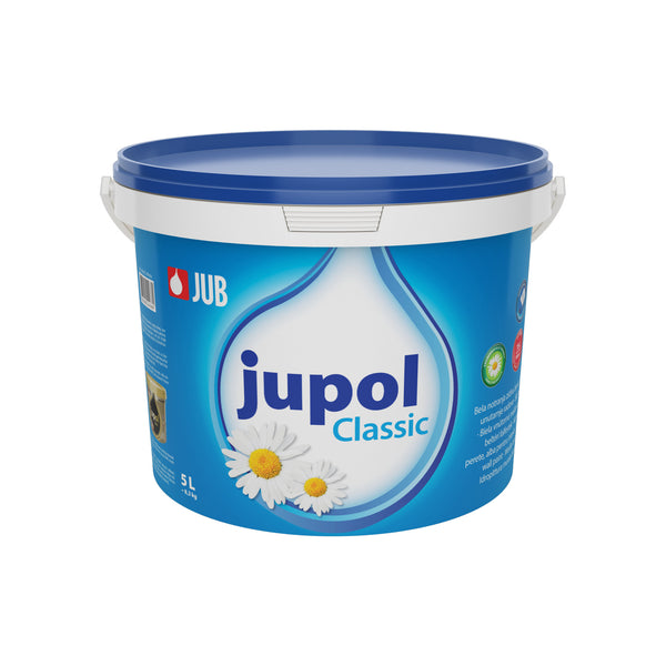 JUB JUPOL Classic biela interiérová maliarska farba na stenu 5 l