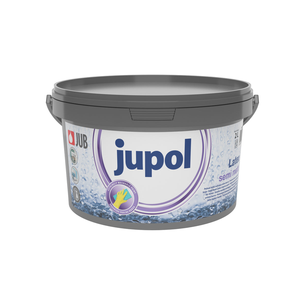 JUB JUPOL Latex semi matt vnútorná umývateľná maliarska farba 2 l