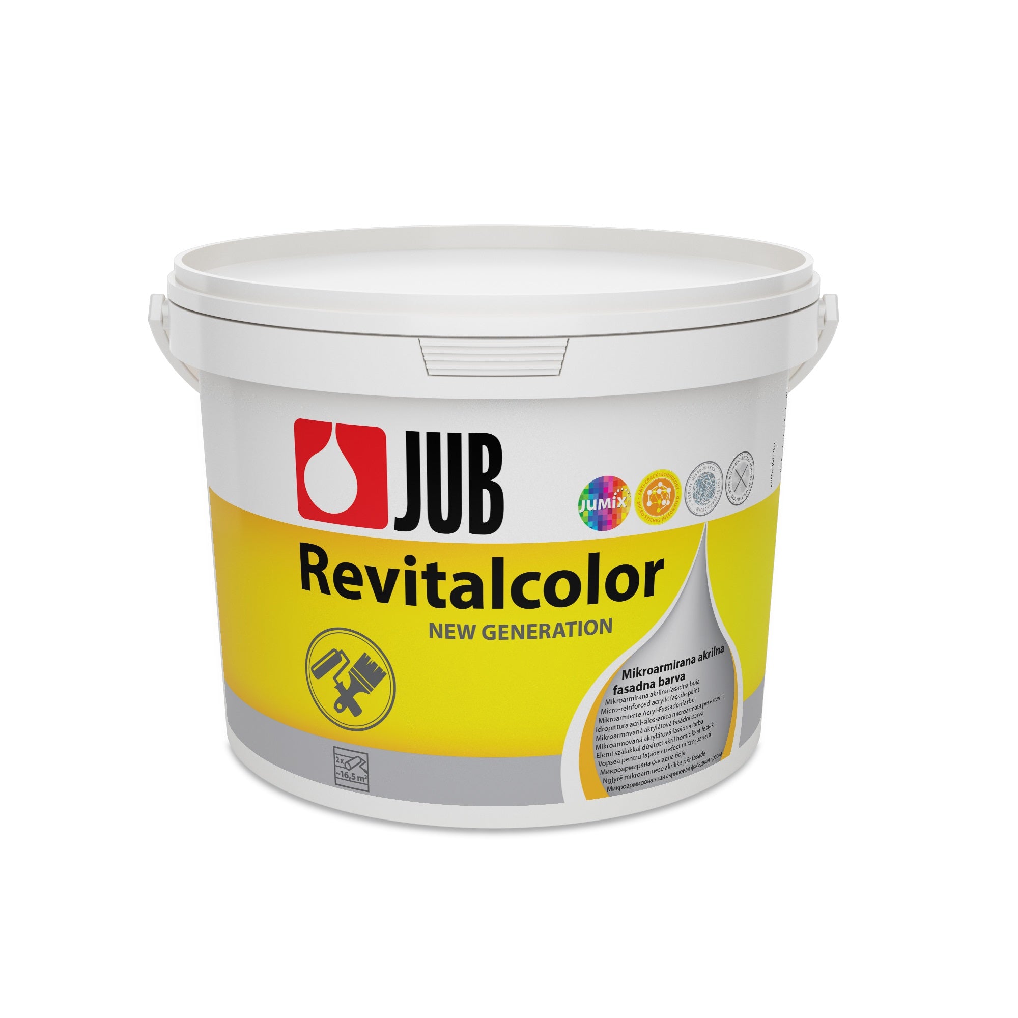JUB REVITALCOLOR biela protiplesňová oteruvzdorná fasádna farba 5 l