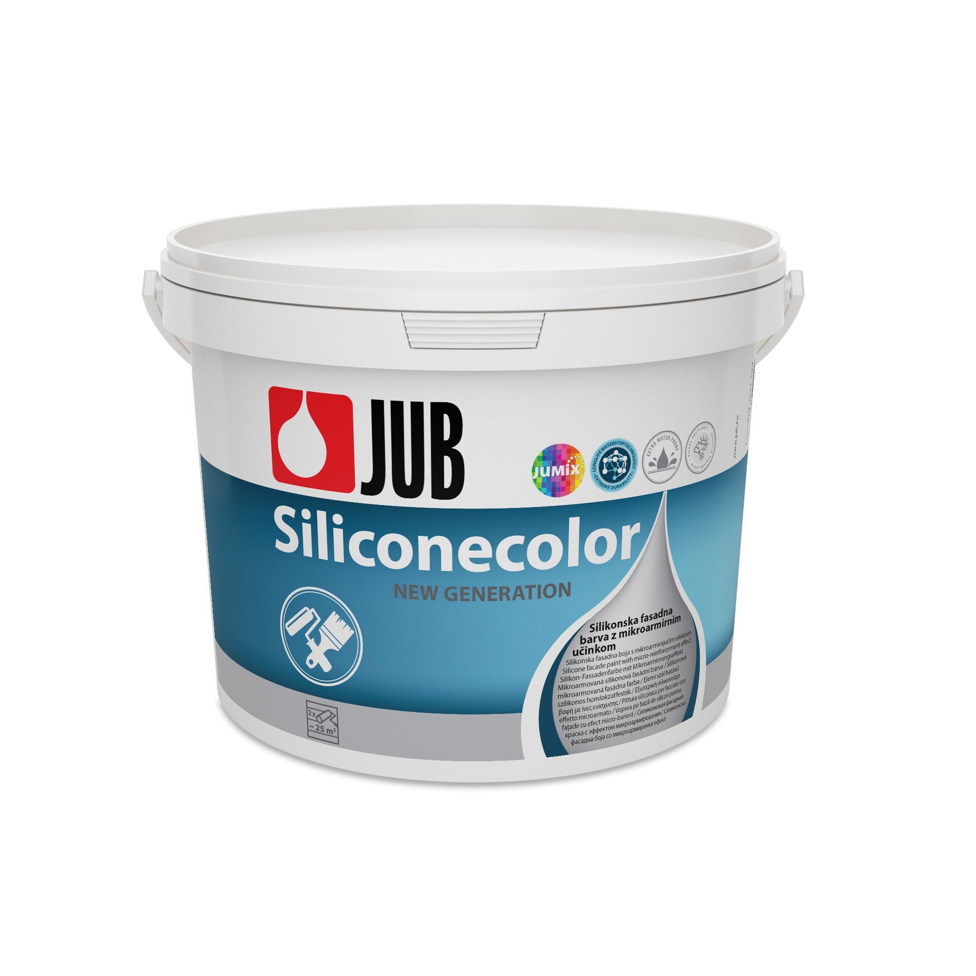 JUB SILICONECOLOR Silikónová mikroarmovaná fasádna farba 5 l