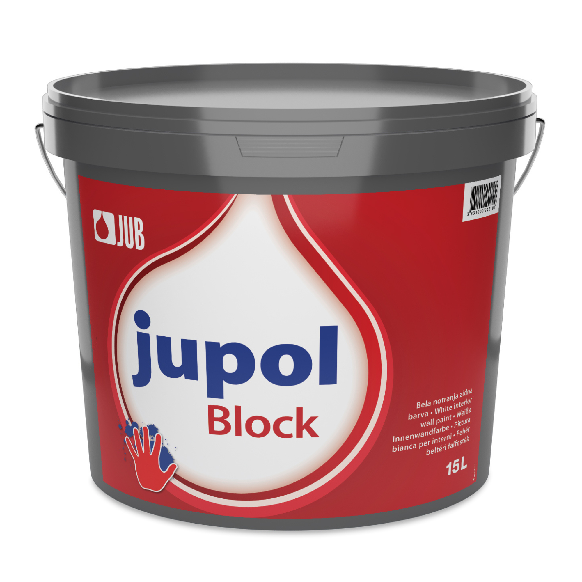 JUB JUPOL Block NEW GENERATION biela interiérová farba na blokovanie fľakov 15 l