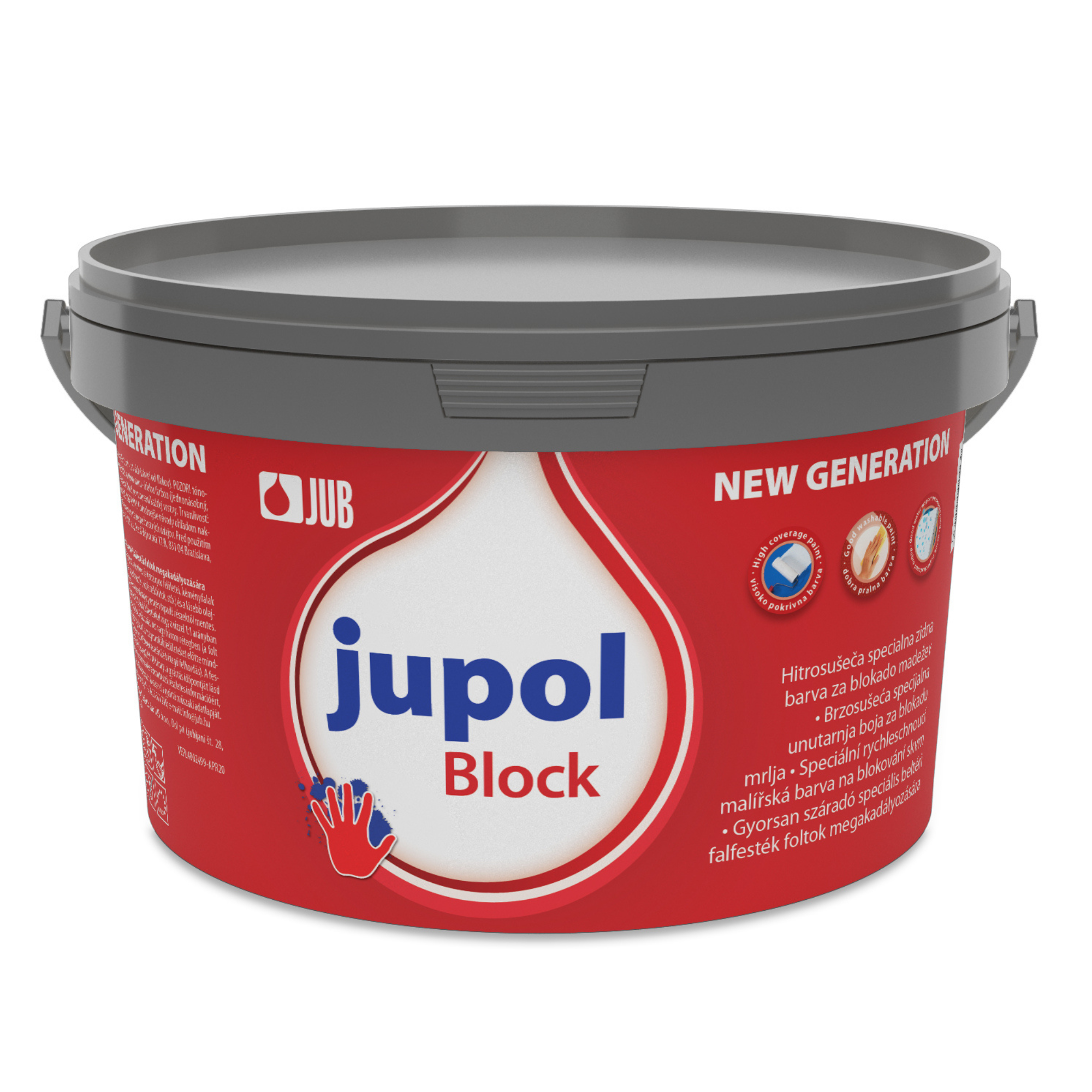 JUB JUPOL Block NEW GENERATION biela interiérová farba na blokovanie fľakov 2 l