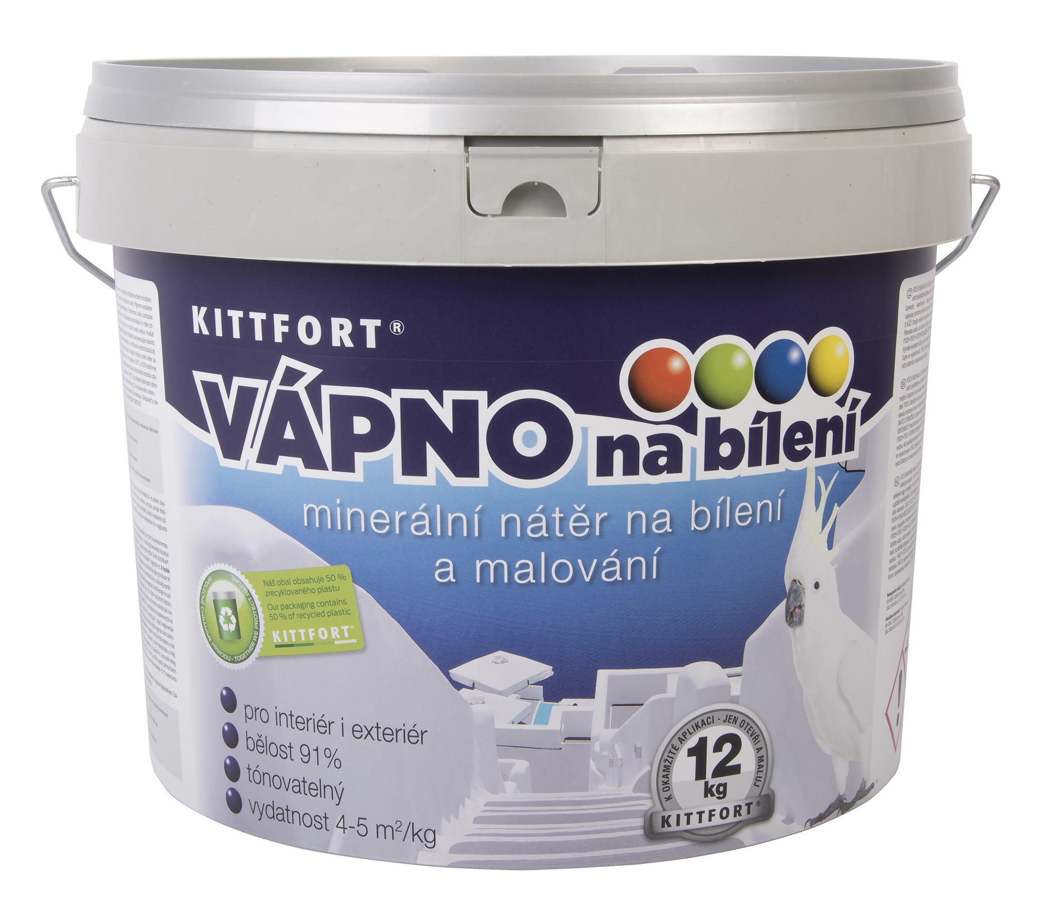 KITTFORT VÁPNO hasené na maľovanie a bielenie