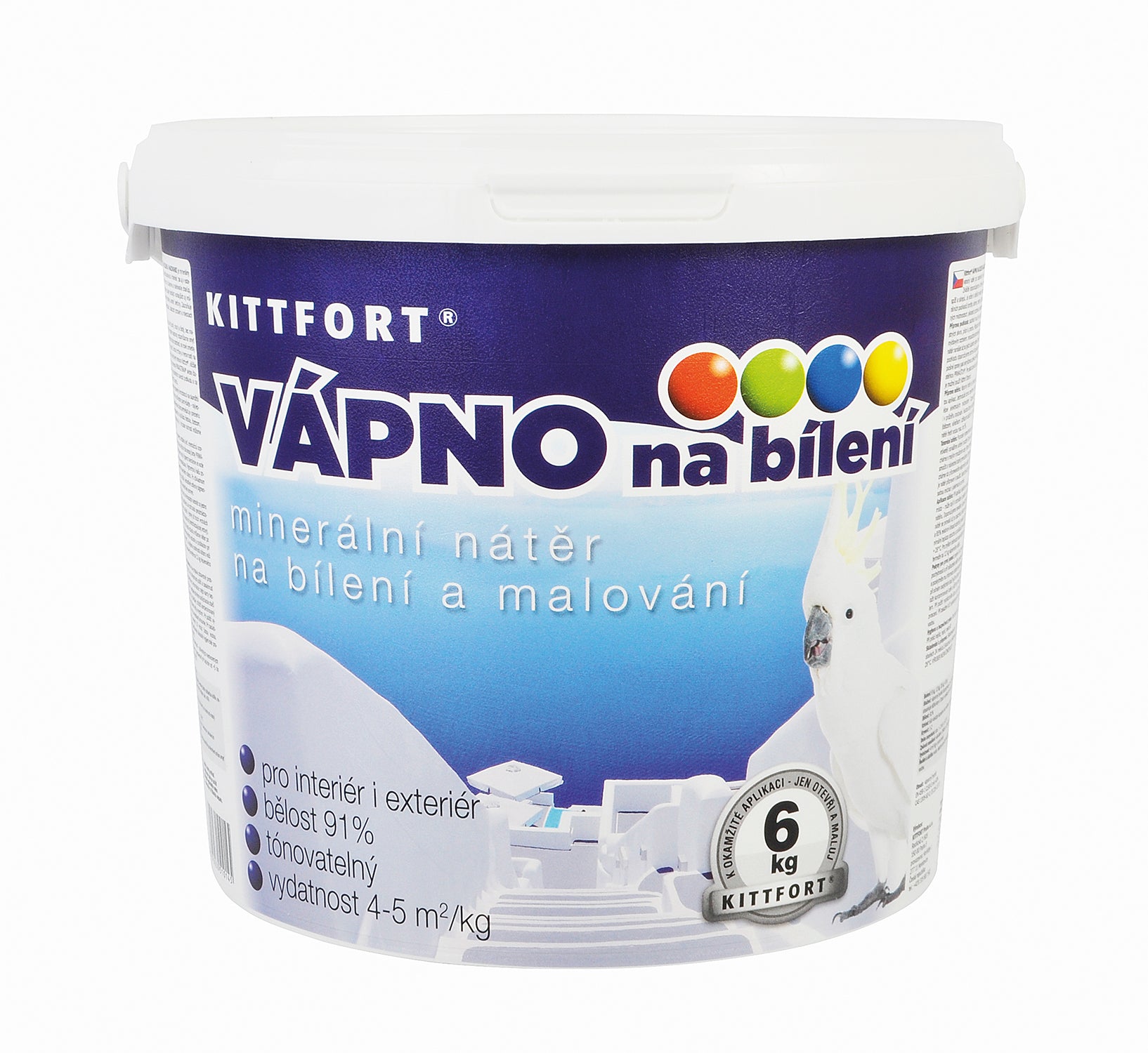 KITTFORT VÁPNO hasené na maľovanie a bielenie