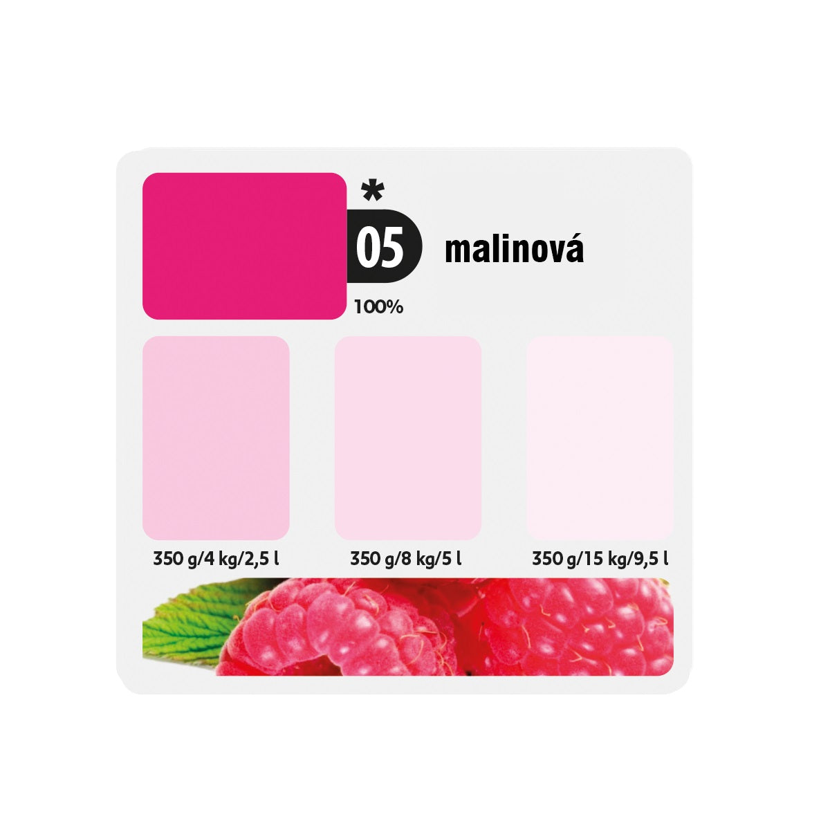 KITTFORT COLORLINE vodou riediteľná tónovacia maliarska farba 2v1 - 05 - Malinová