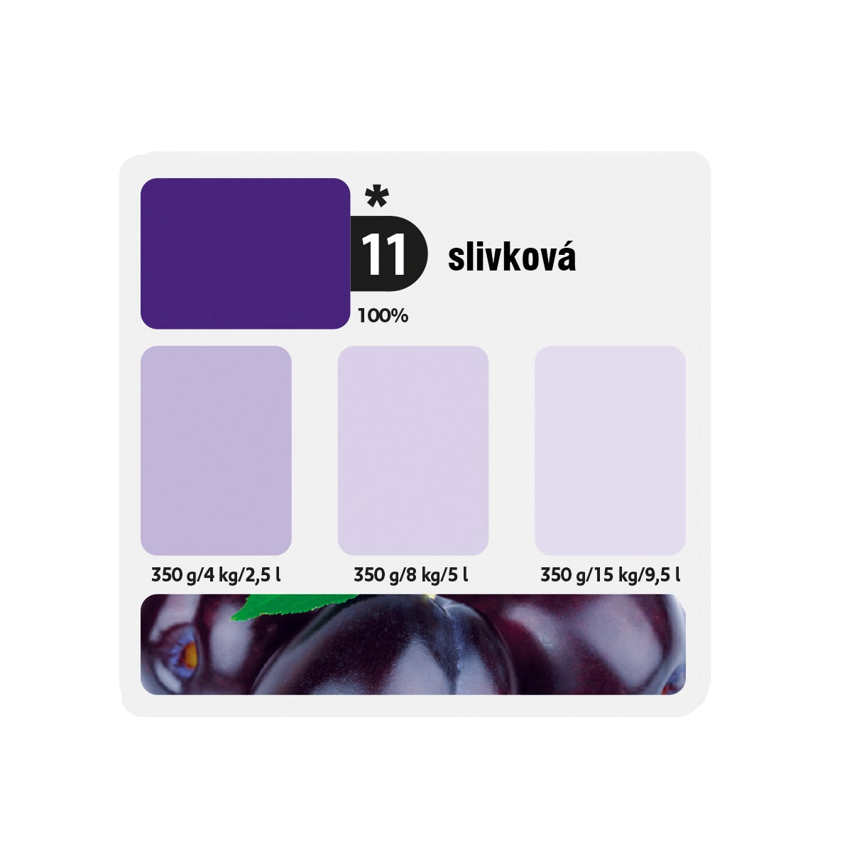 KITTFORT COLORLINE vodou riediteľná tónovacia maliarska farba 2v1 - 11 - Slivková