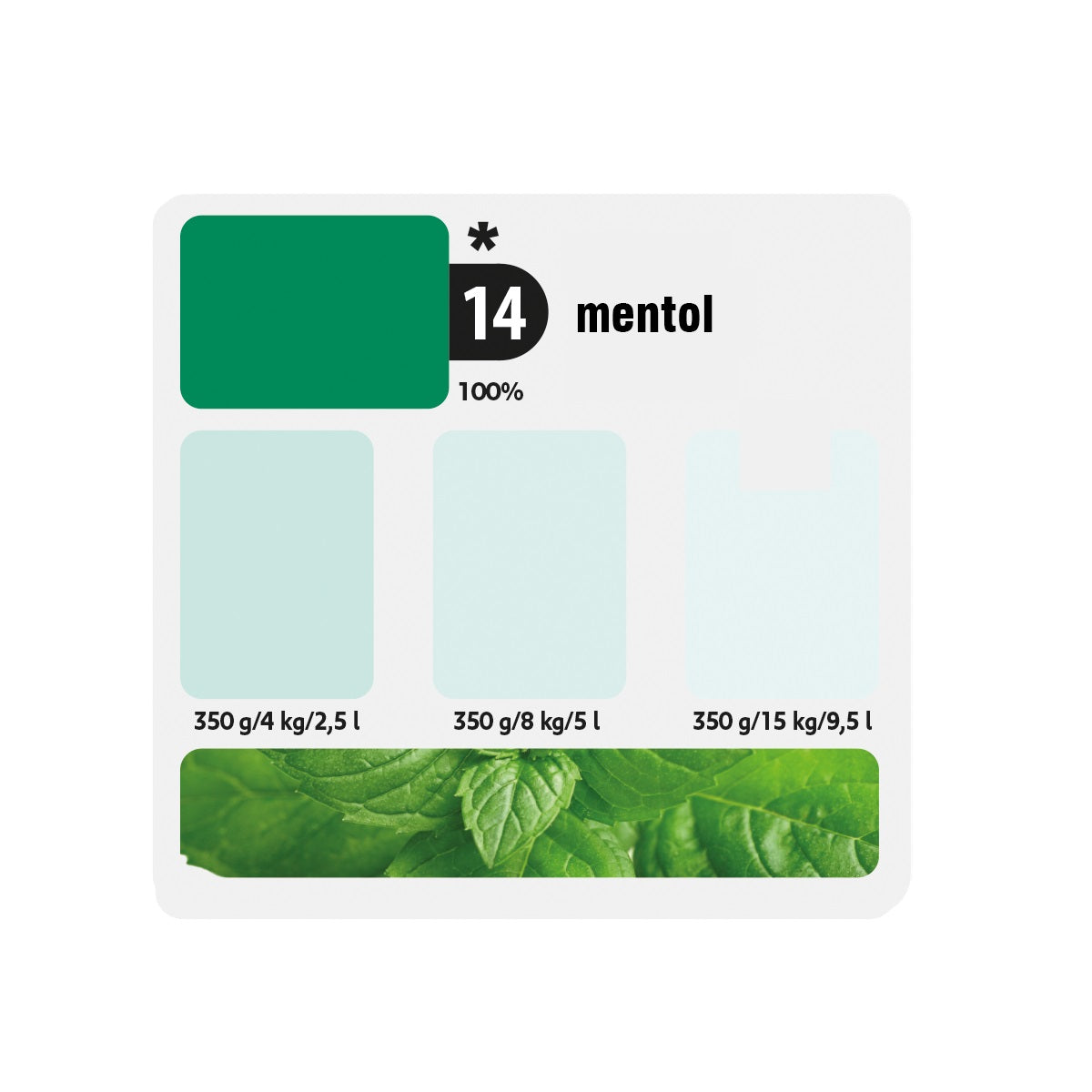 KITTFORT COLORLINE vodou riediteľná tónovacia maliarska farba 2v1 - 14 - Mentol