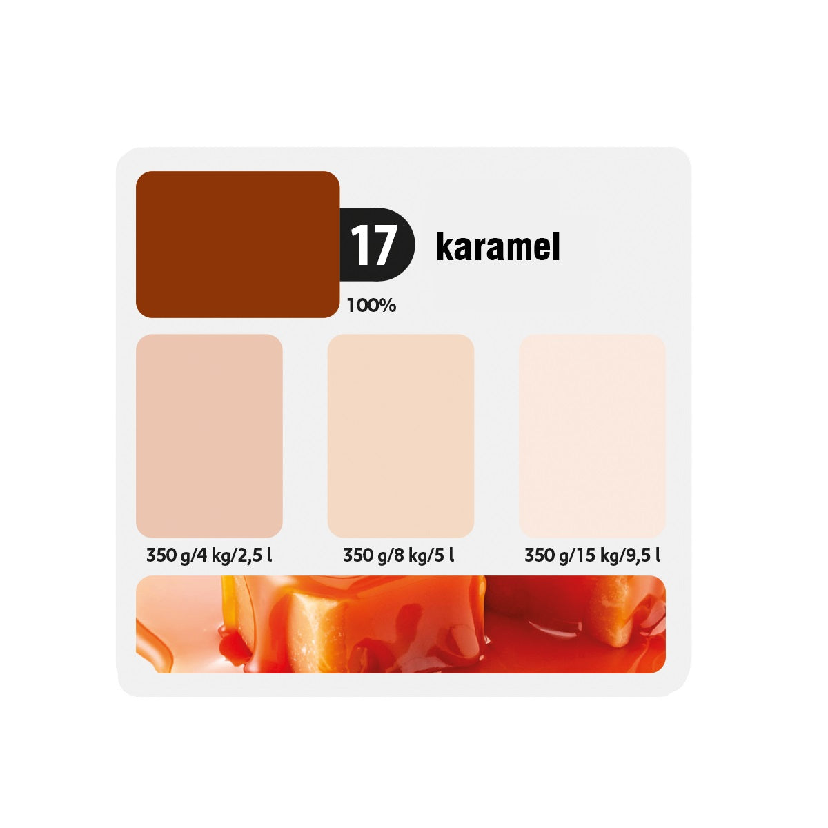 KITTFORT COLORLINE vodou riediteľná tónovacia maliarska farba 2v1 - 17 - Karamel