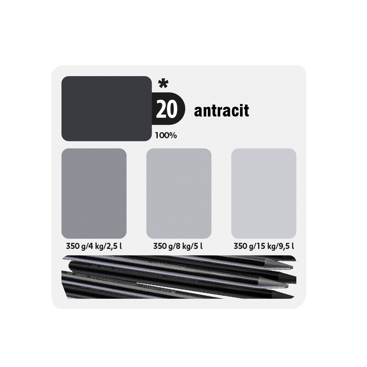 KITTFORT COLORLINE vodou riediteľná tónovacia maliarska farba 2v1 - 20 - Antracit