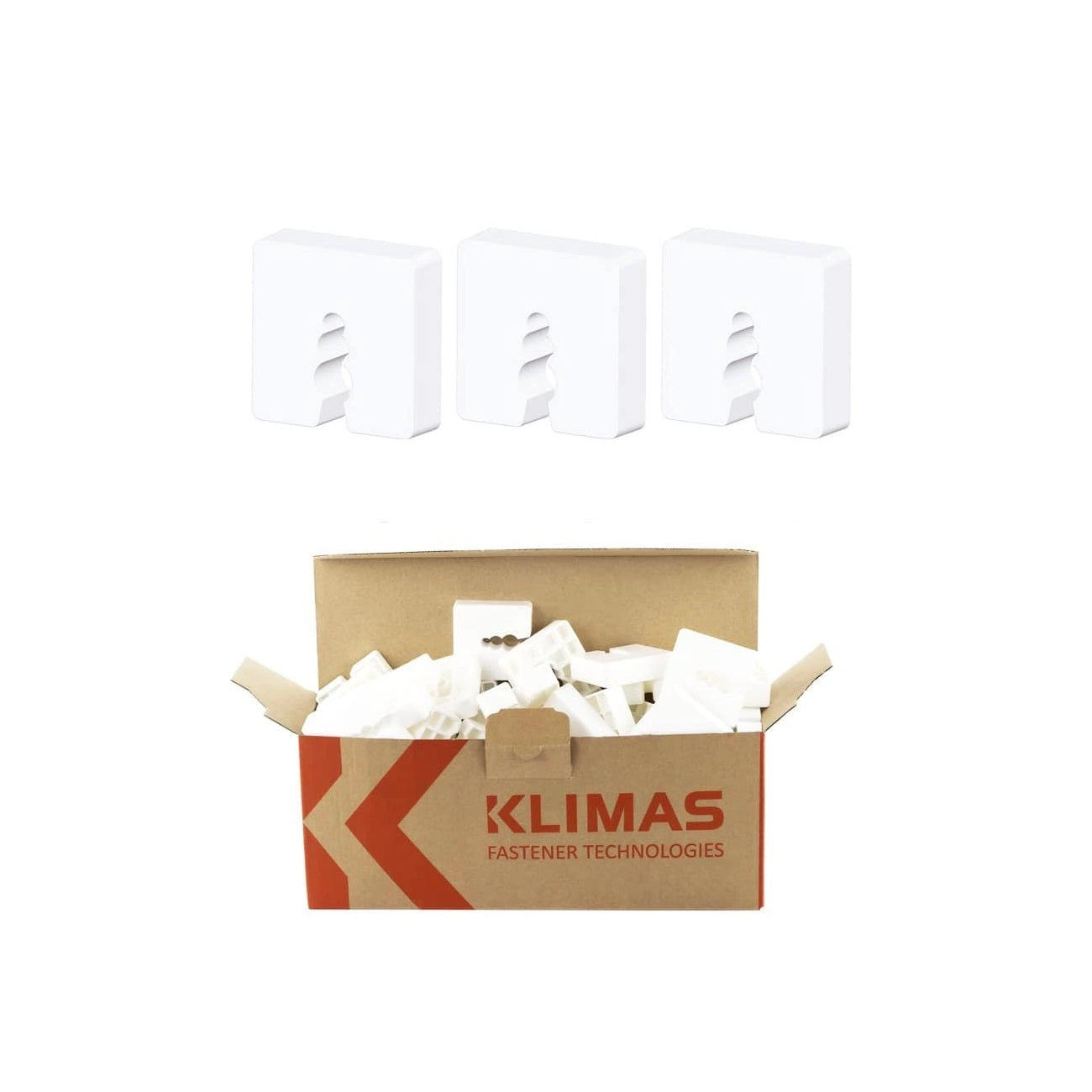 KLIMAS Wkret-met Dištančné podložky 50x50mm - PVC 15 mm