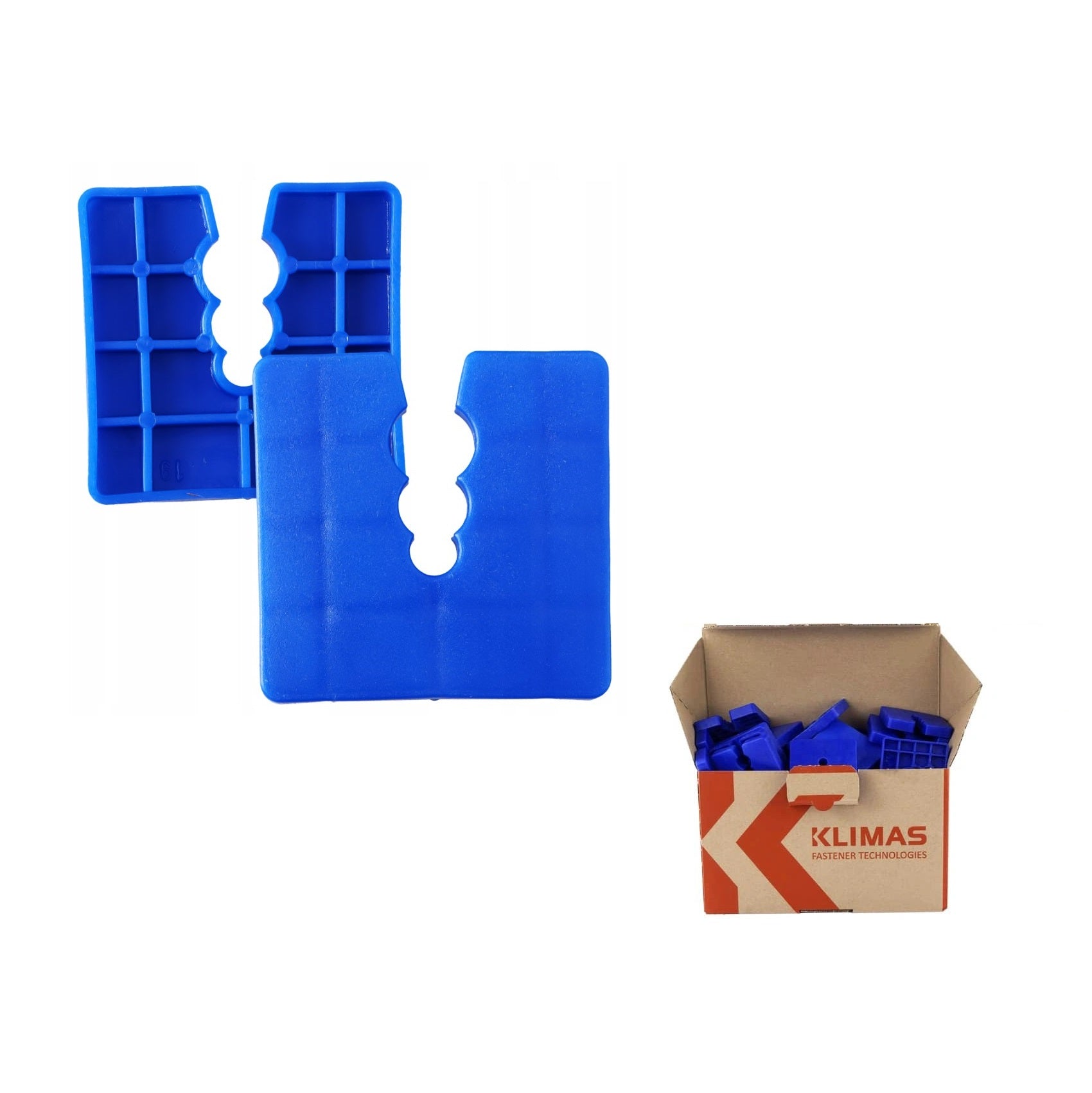 KLIMAS Wkret-met Dištančné podložky 50x50mm - PVC 8 mm