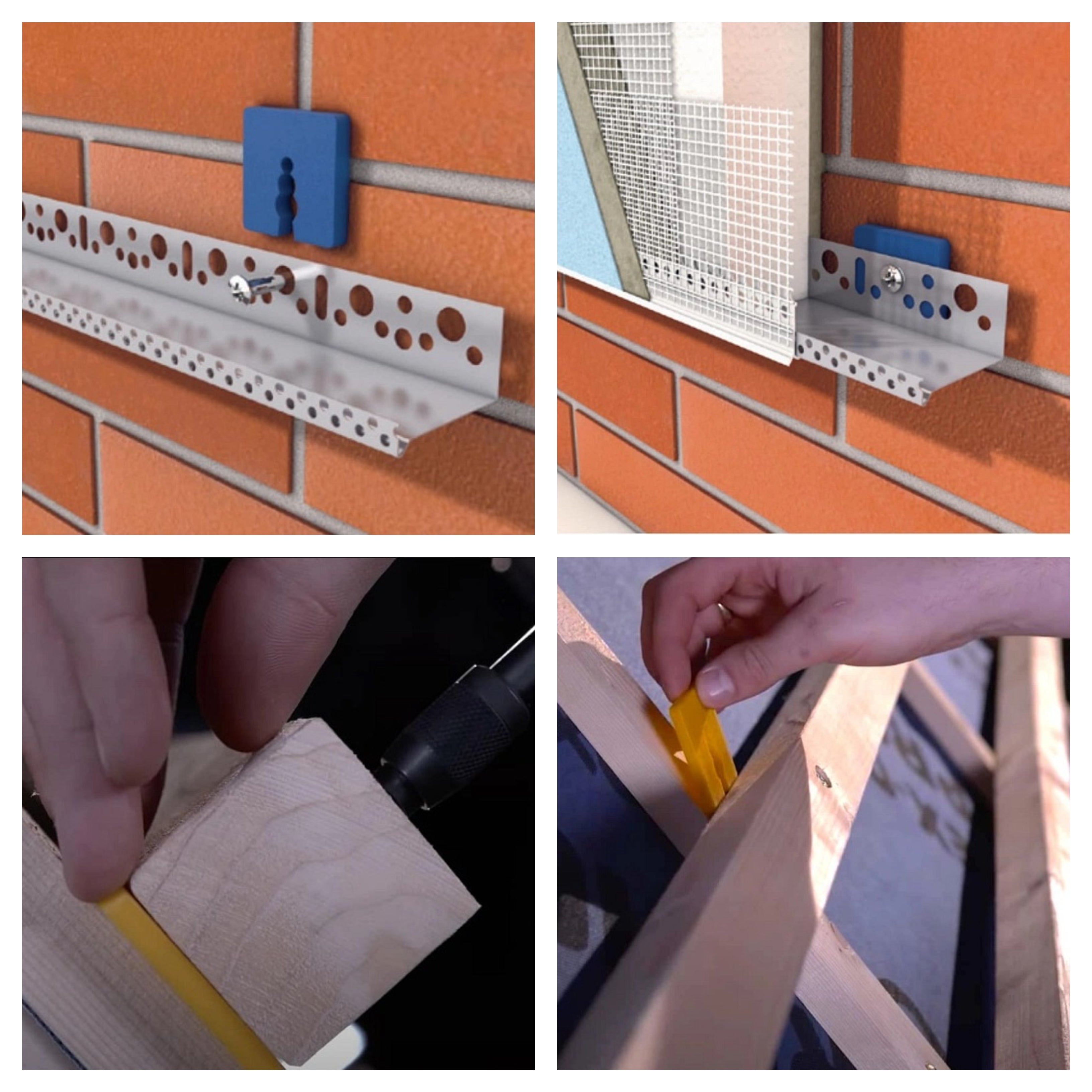 KLIMAS Wkret-met Dištančné podložky 50x50mm - PVC