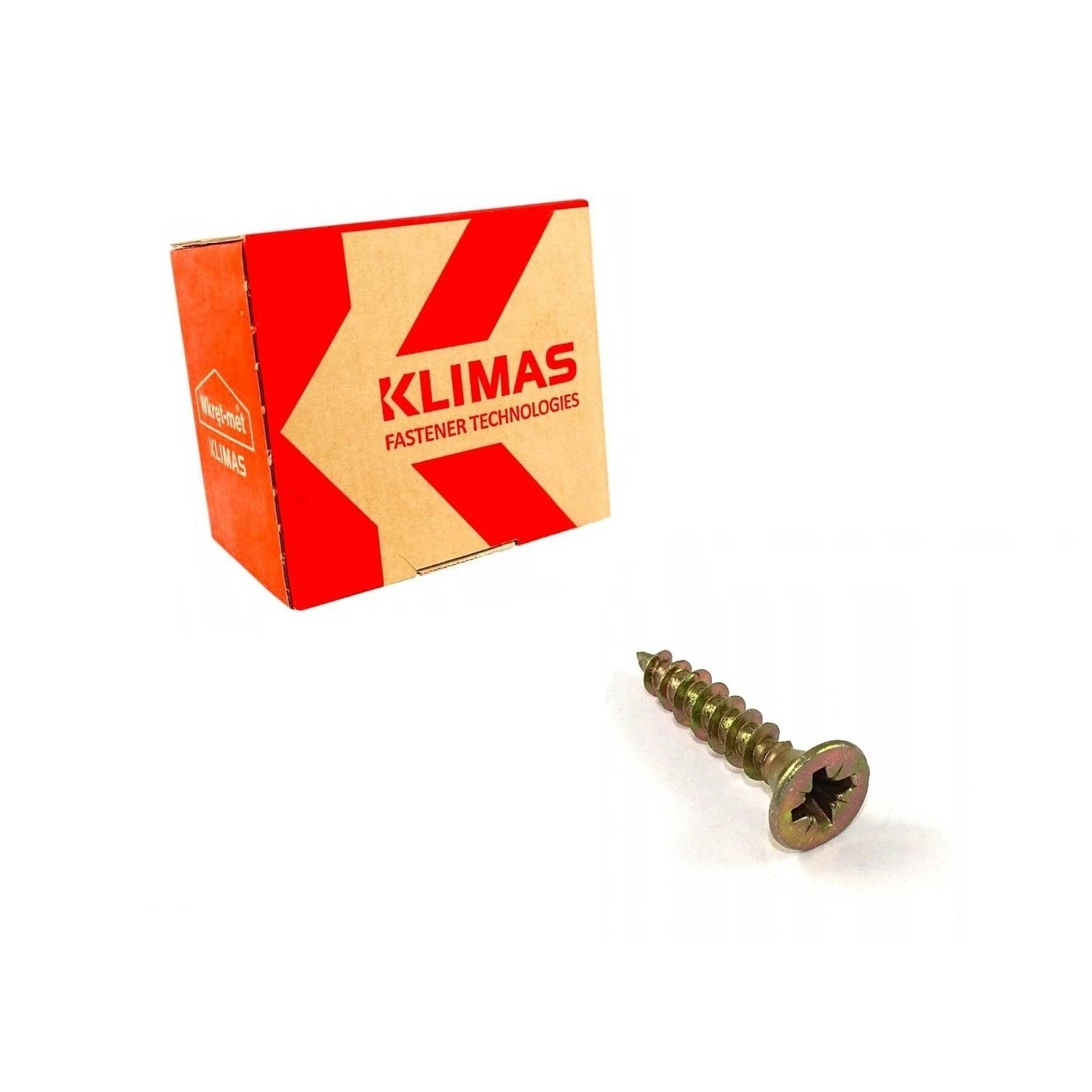 KLIMAS Wkret-met KMH Ø4,5 mm PZ-2 skrutka do dreva so zápustnou krížovou hlavou