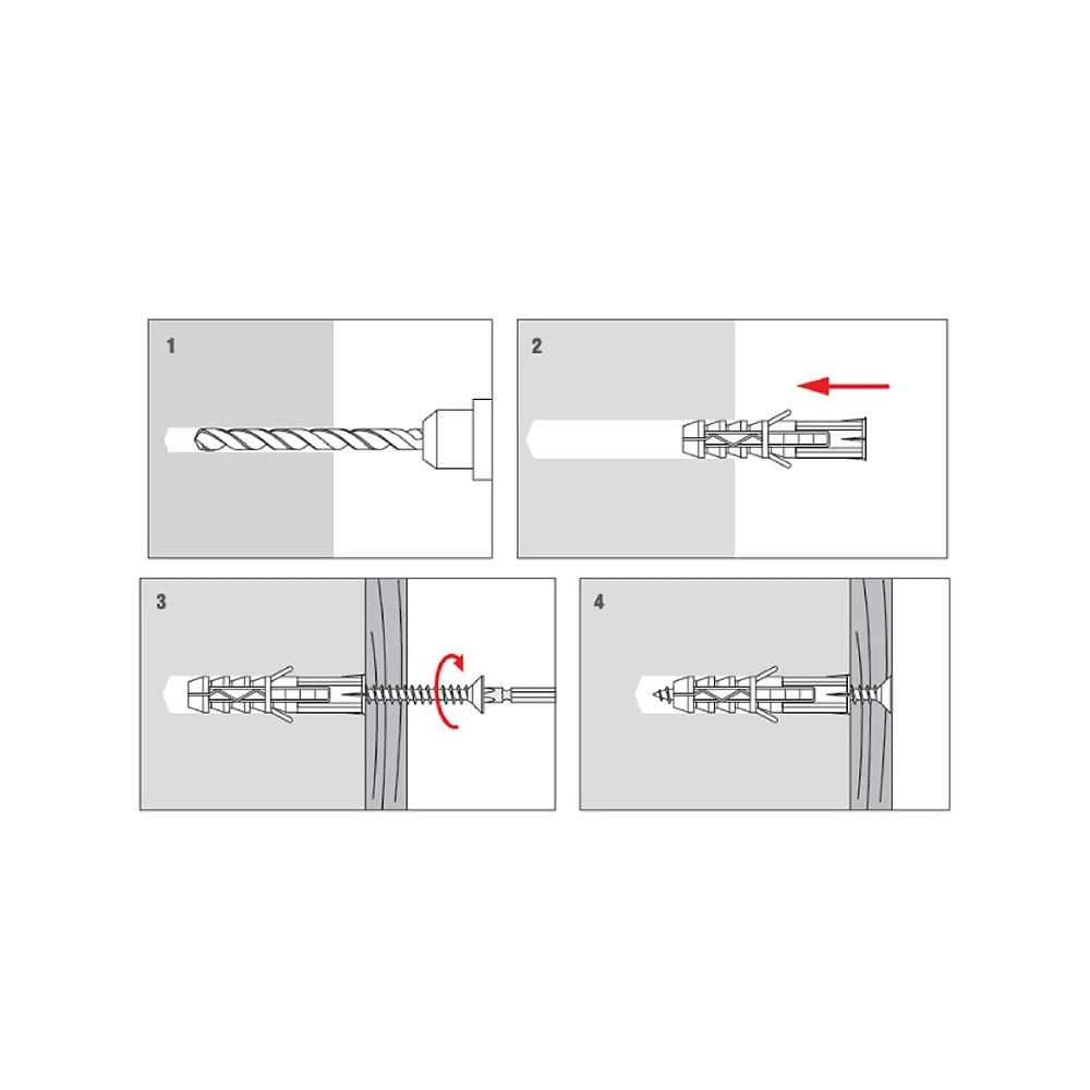 KLIMAS Wkret-met KNX Univerzálna hmoždinka bez skrutky