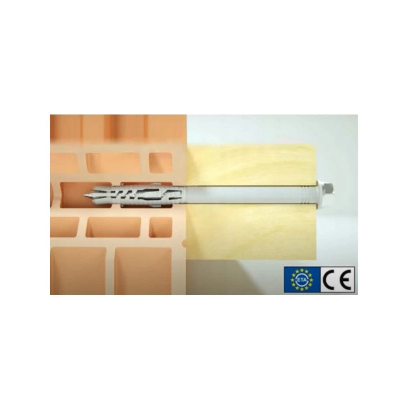 KLIMAS Wkret-met KPR-FAST Ø12 mm Rámová hmoždinka so skrutkou so 6 hrannou hlavou a vlisovanou podložkou TX-40, SW-13