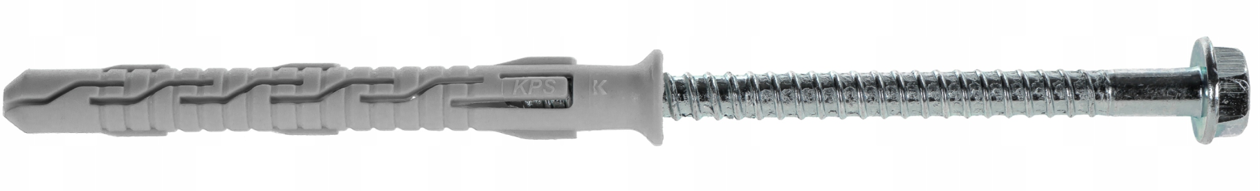 KLIMAS Wkret-met KPS-FAST-K Ø8 mm Rámová hmoždinka so skrutkou so 6 hrannou hlavou a vlisovanou podložkou TX-30, SW-10