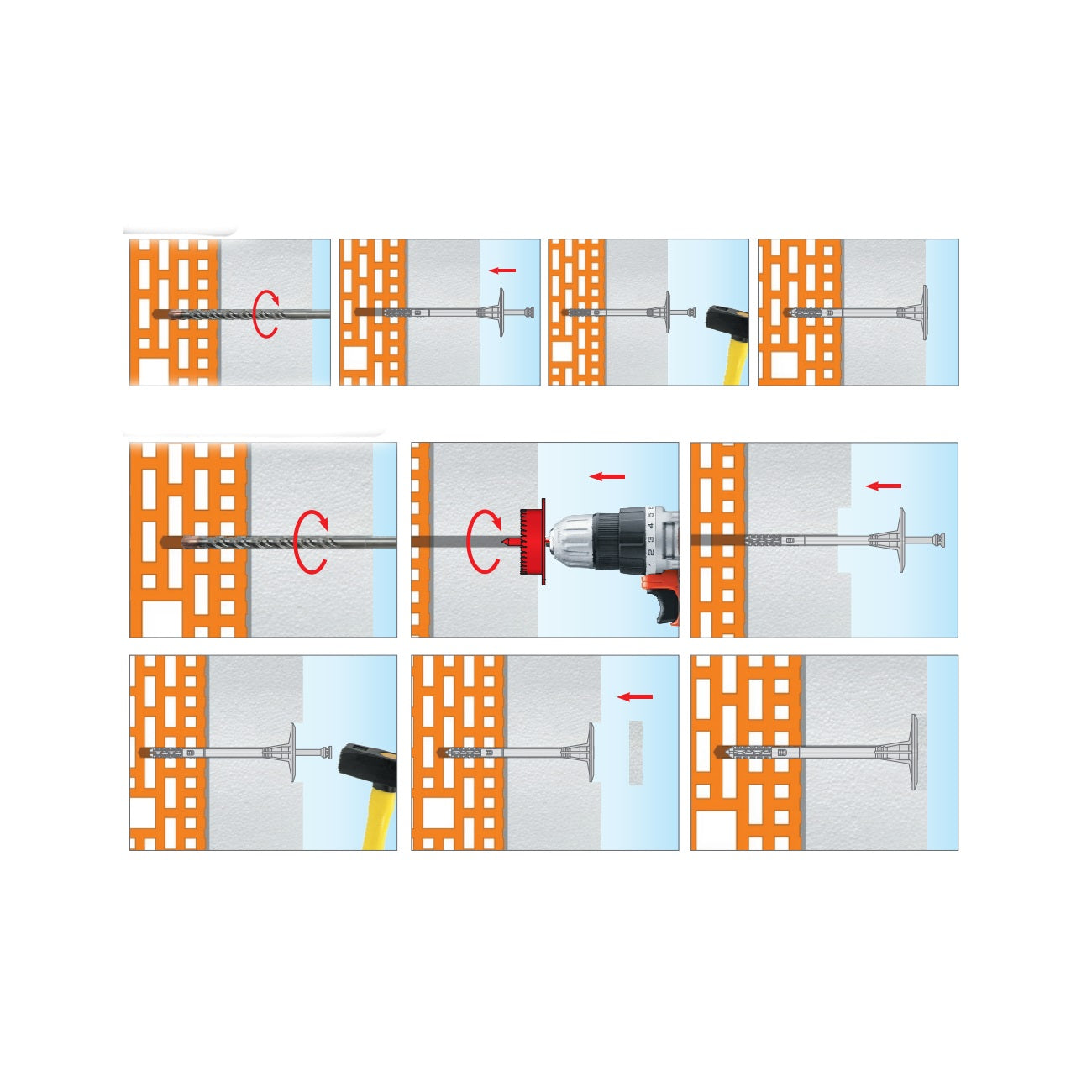 KLIMAS Wkret-met LFN-10 Tanierová hmoždinka s plastovým tŕňom a predĺženou expanznou zónou Ø10 mm