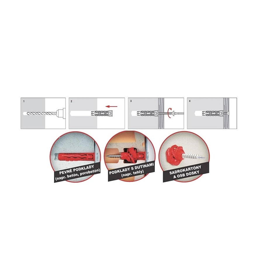 KLIMAS Wkret-met SFXP Uzlovacia hmoždinka so skrutkou