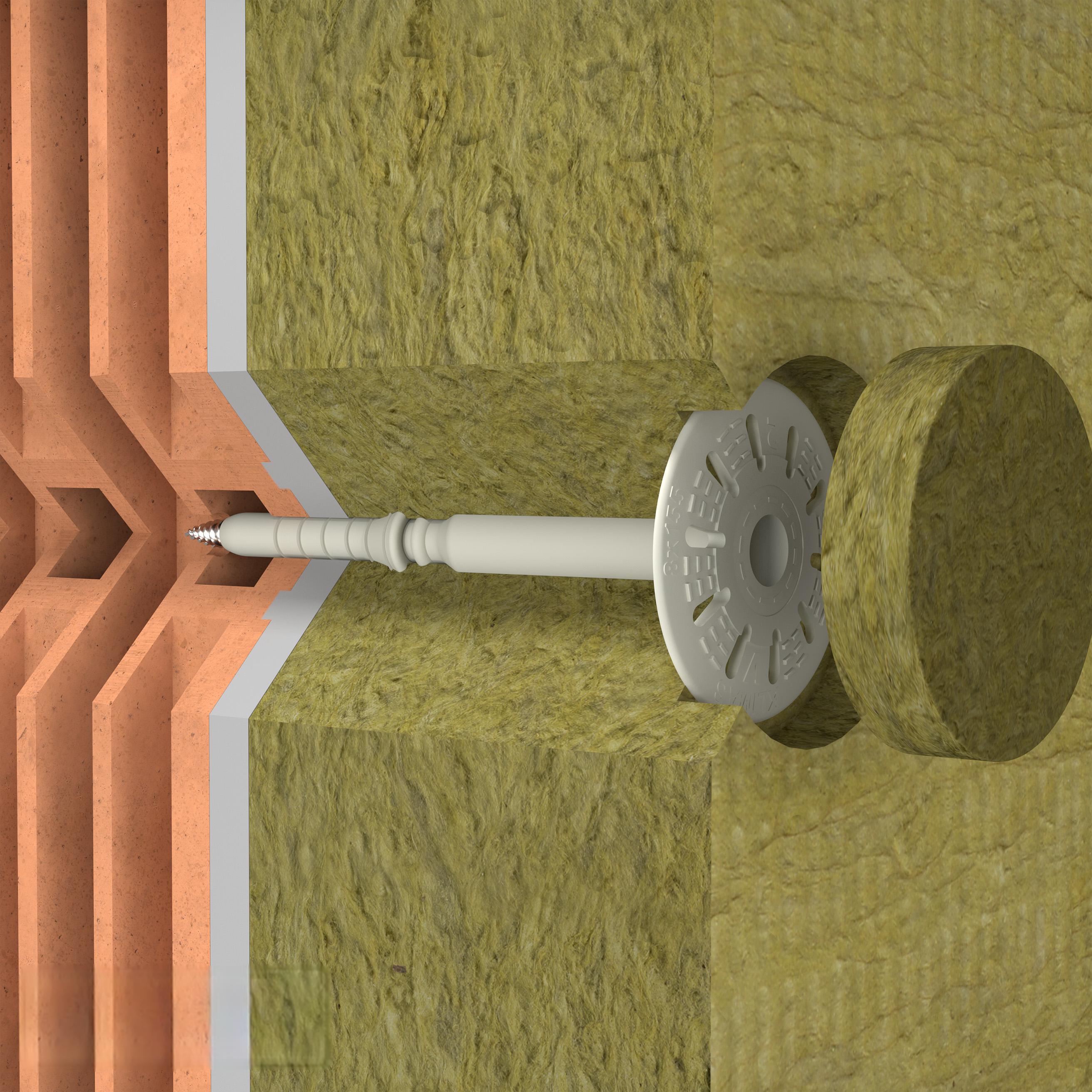 KLIMAS Wkret-met ThermoDrive-V2 Tanierová hmoždinka s kovovou skrutkou Ø8 mm