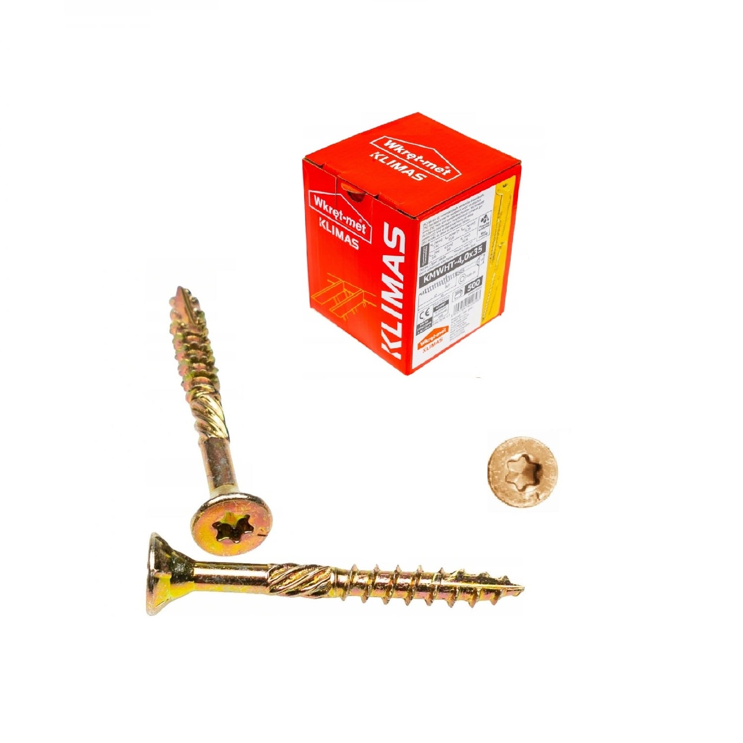 KLIMAS Wkret-met WKCS Ø4x35 mm TX-20 konštrukčná skrutka do dreva so zápustnou hlavou
