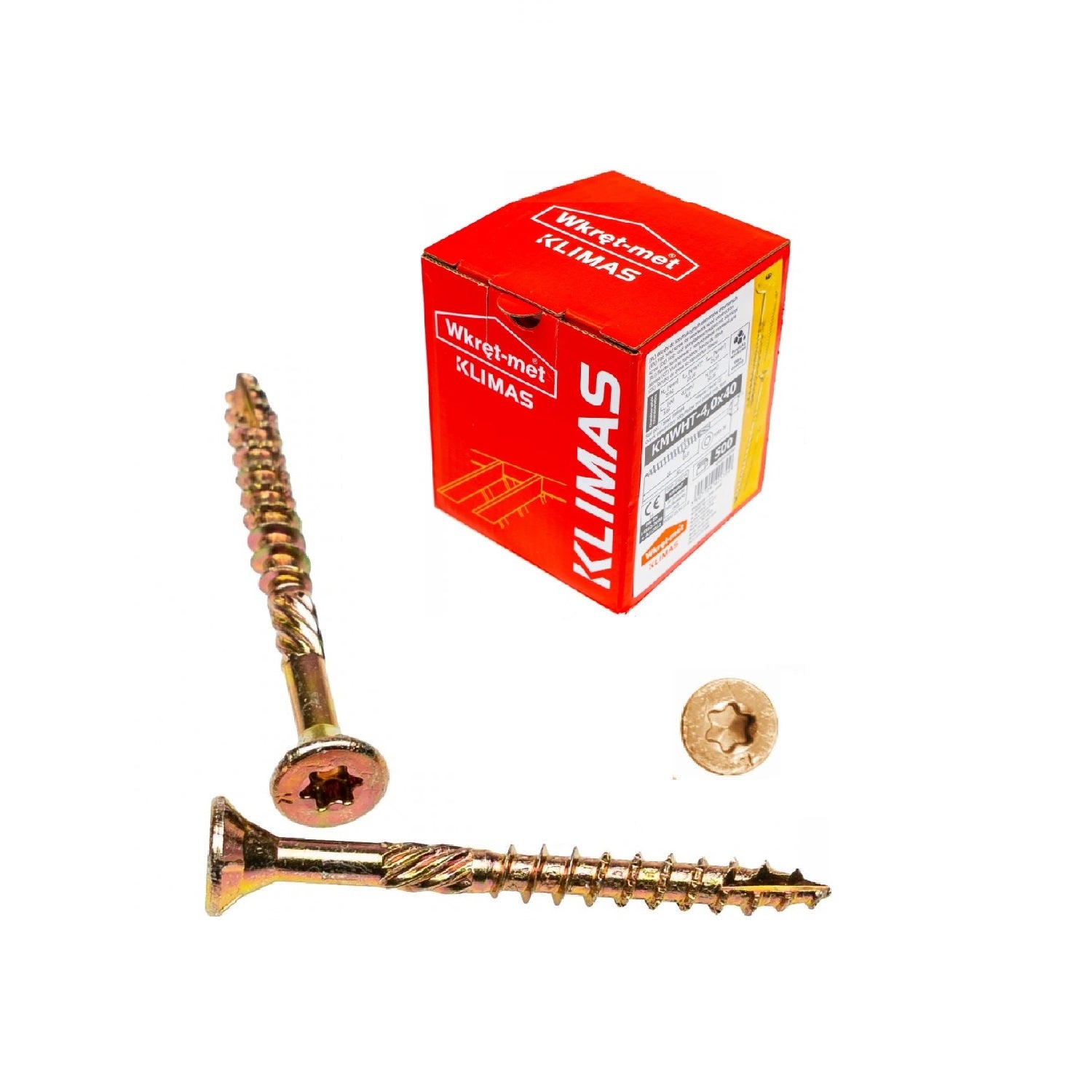 KLIMAS Wkret-met WKCS Ø4x40 mm TX-20 konštrukčná skrutka do dreva so zápustnou hlavou