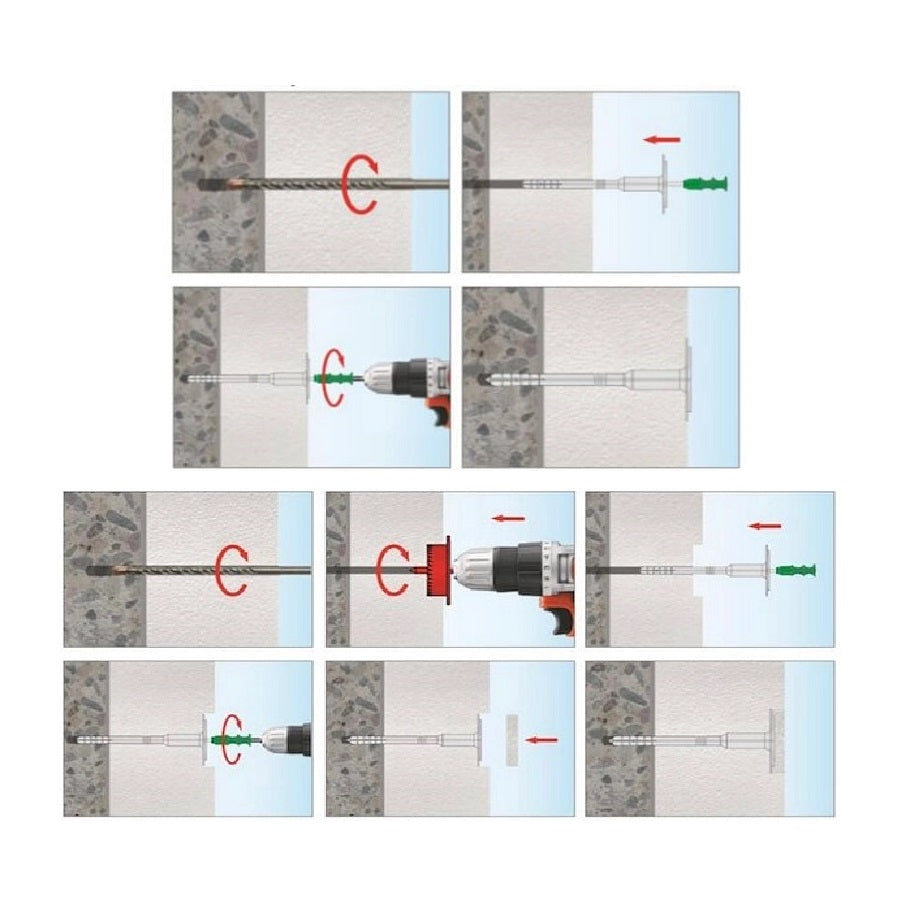 KLIMAS Wkret-met WKTHERM-S Tanierová hmoždinka s kovovým tŕňom a skrátenou expanznou zónou Ø8 mm