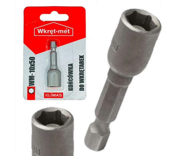 KLIMAS Wkret-met WM Ø10 mm magnetický nádstavec pre skrutky so 6 hrannou hlavou