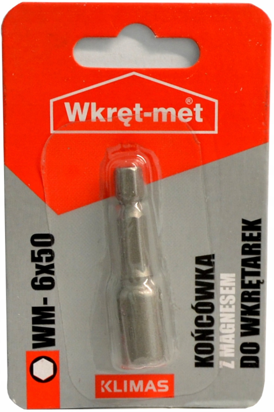 KLIMAS Wkret-met WM Ø6 mm magnetický nádstavec pre skrutky so 6 hrannou hlavou