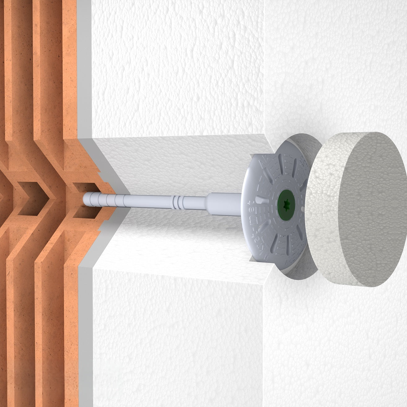 KLIMAS Wkret-met fasádna zátka pre hmoždinky ThermoDrive-V2
