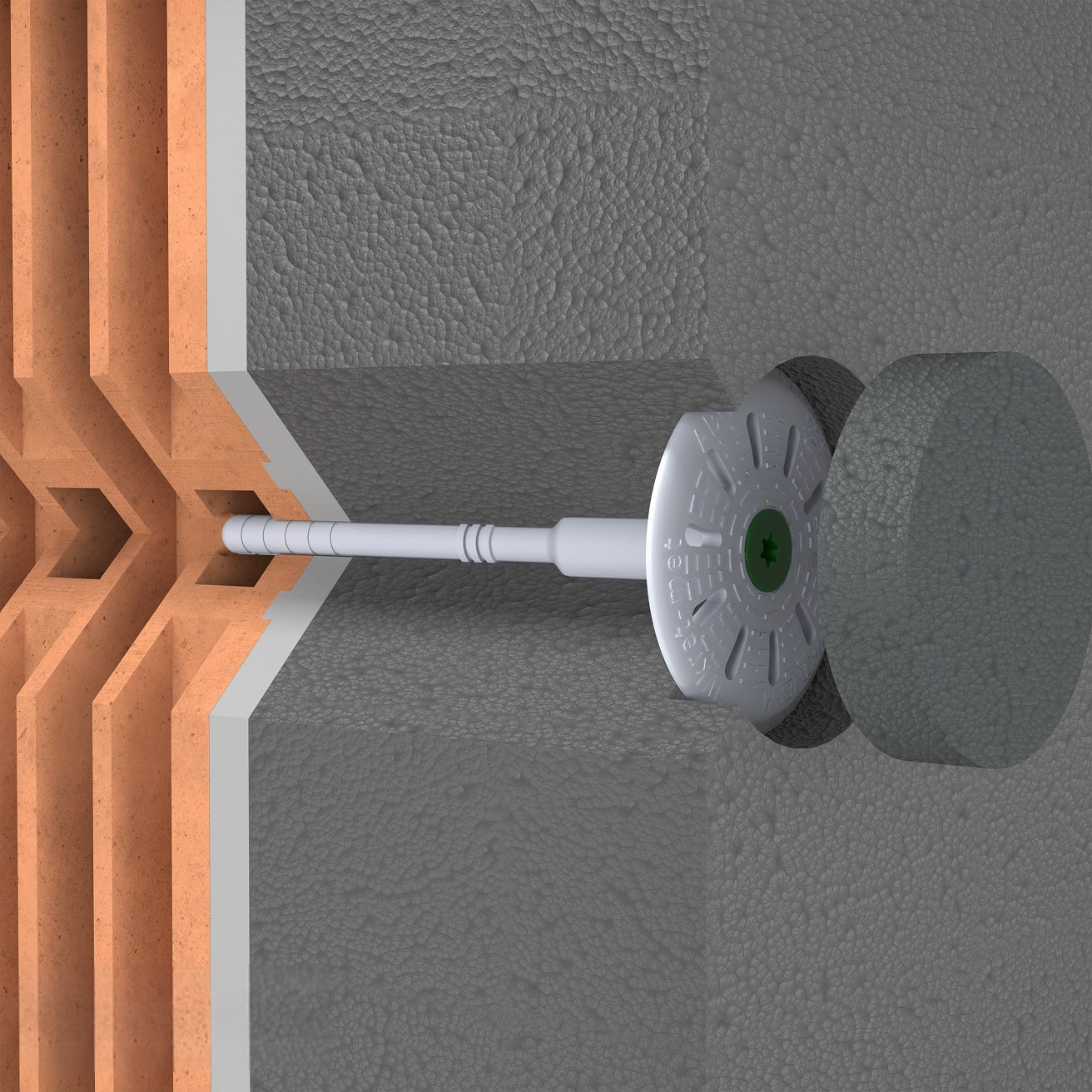 KLIMAS Wkret-met fasádna zátka pre hmoždinky ThermoDrive-V2