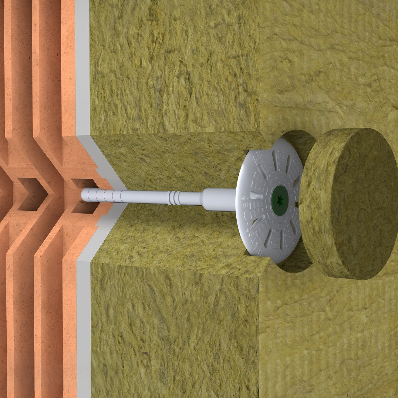 KLIMAS Wkret-met fasádna zátka pre hmoždinky ThermoDrive-V2