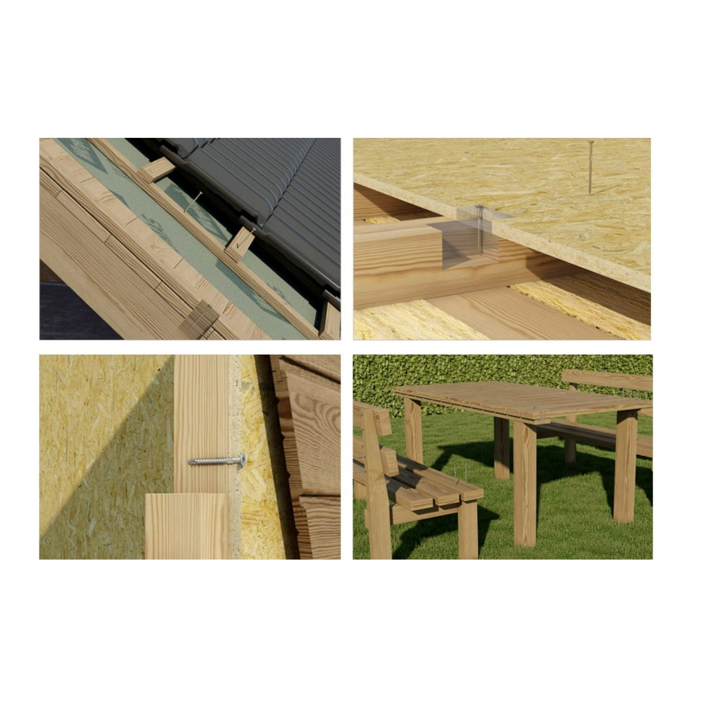 KLIMAS Wkret-met konštrukčná skrutka do dreva so zápustnou hlavou KMWHT TX30 Ø6 mm