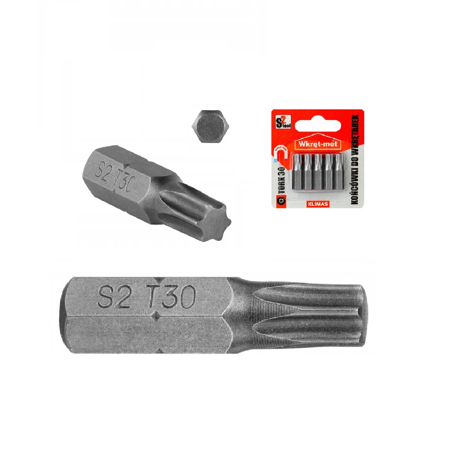 KLIMAS Wkret-met magnetický hviezdicový bit TX-30 25 mm