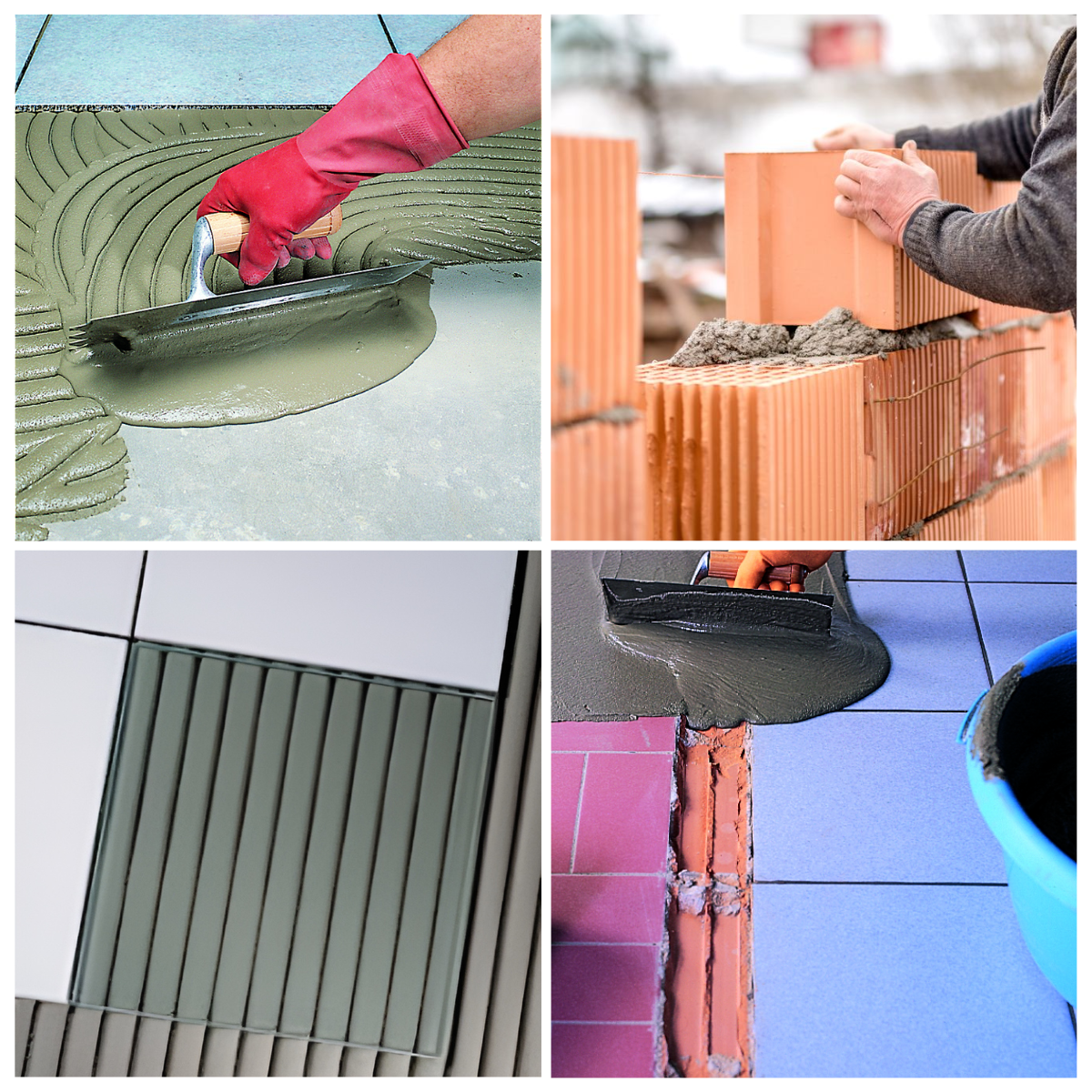 MAPEI Adesilex P4 cementové lepidlo a vyrovnávacia murovacia malta aplikácia