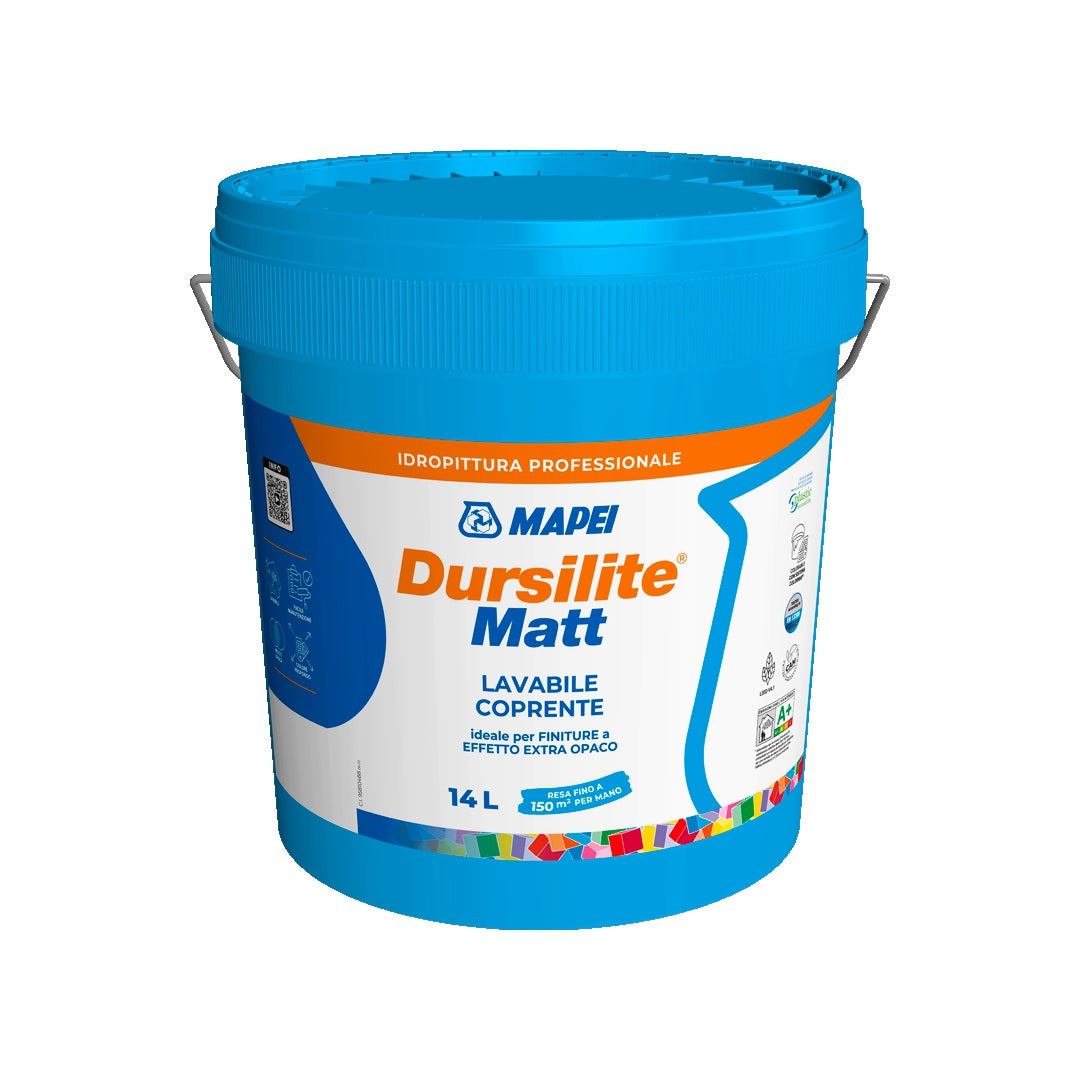 MAPEI Dursilite Matt umývateľná matná farba do interiéru 1 l, 4 l, 14 l