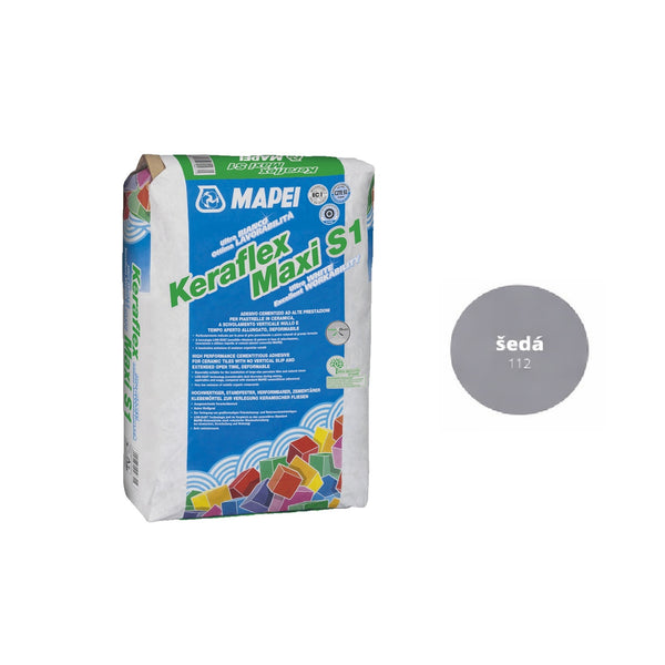 MAPEI Keraflex Maxi S1 cementové lepidlo na dlažbu a obklad šedá 25 kg