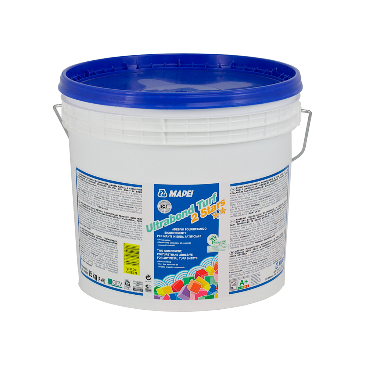 MAPEI Ultrabond Turf 2 Stars dvojzložkové polyuretánové lepidlo na umelý trávnik 15 kg