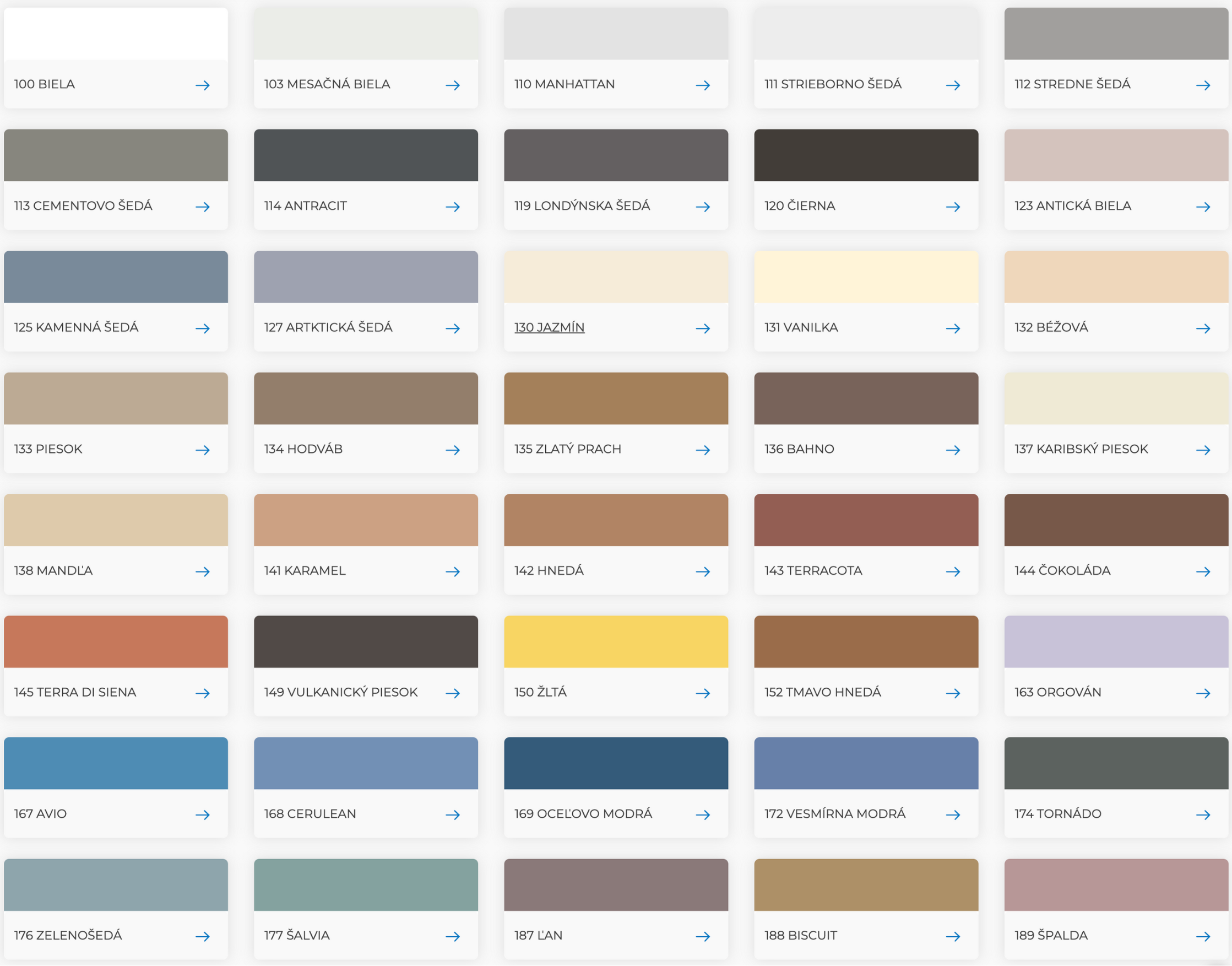 MAPEI Ultracolor Plus rýchlotvrdnúca škárovacia hmota vzorkovník