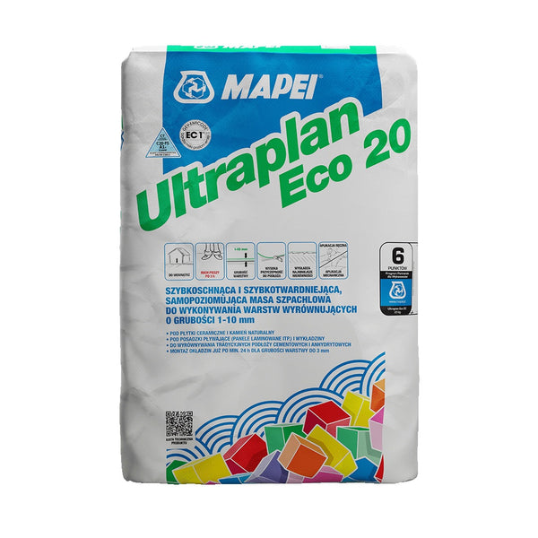 MAPEI Ultraplan Eco 20 samonivelizačná cementová malta na vyrovnanie podláh 23 kg